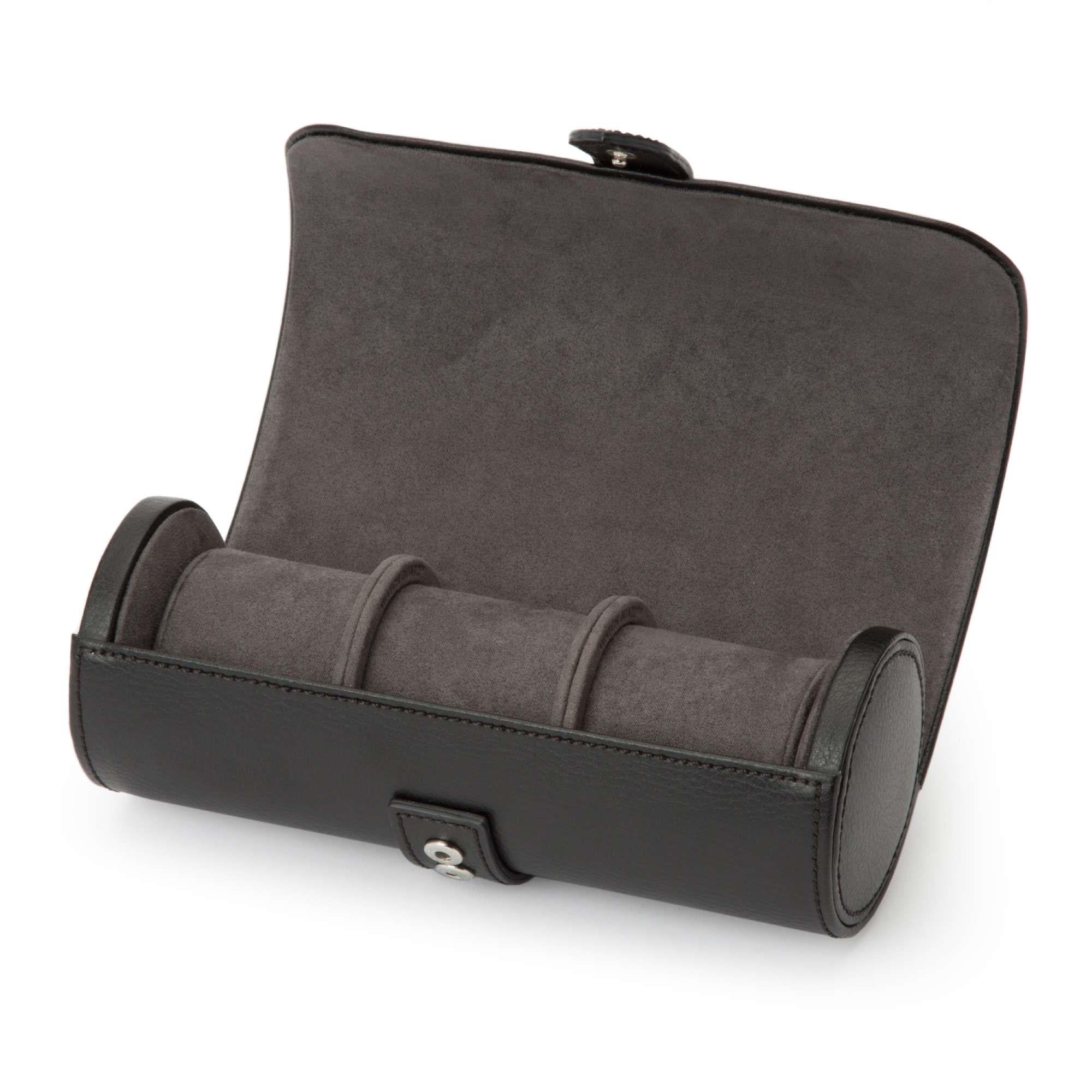 WOLF BLAKE BLACK TRIPLE WATCH ROLL 305602