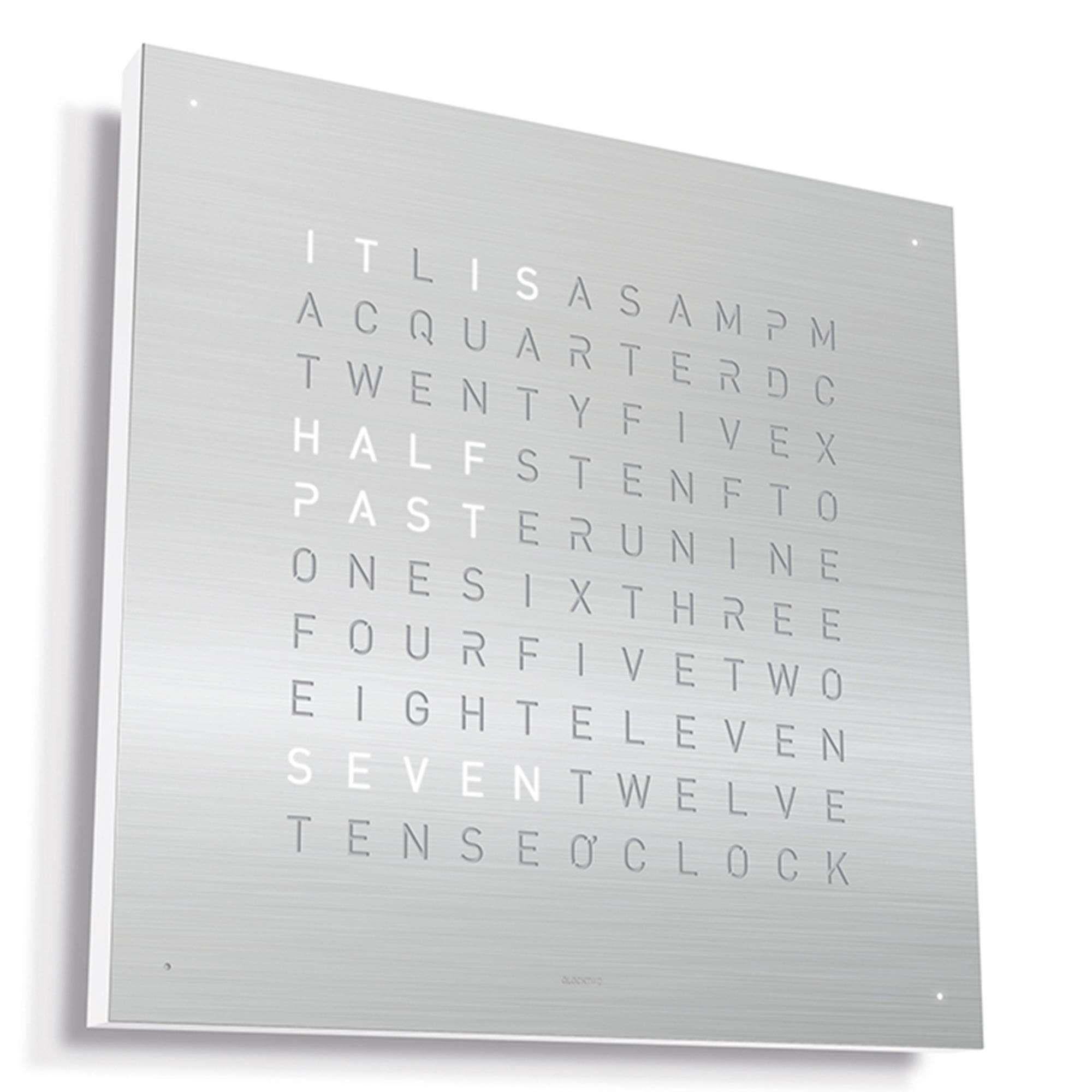 QLOCKTWO Classic Wall Clock Metal QT4ENSS