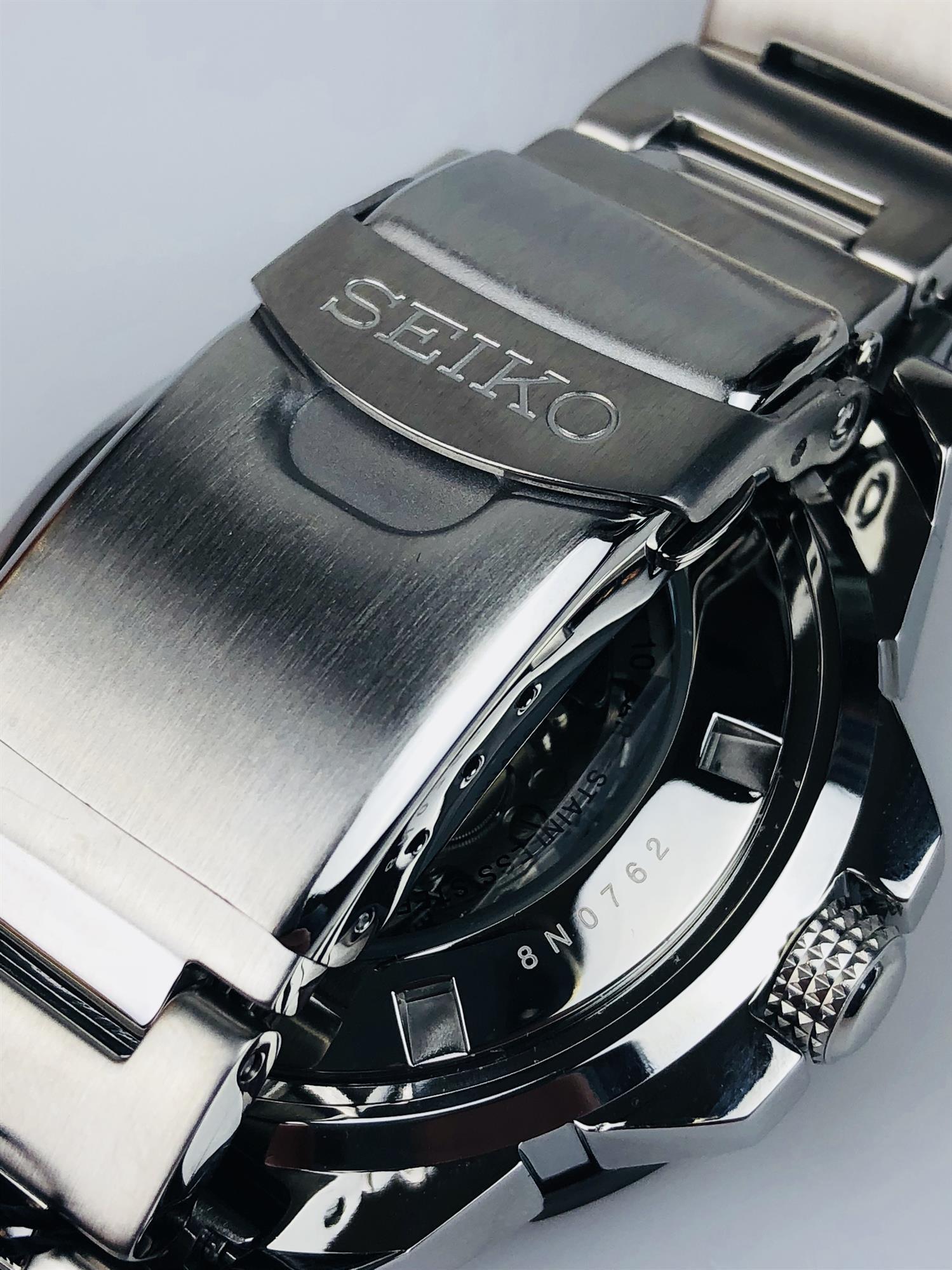 Seiko 5 Sports 'Monster' Automatic Black Dial Stainless Steel Bracelet Men's Watch SRP487K1