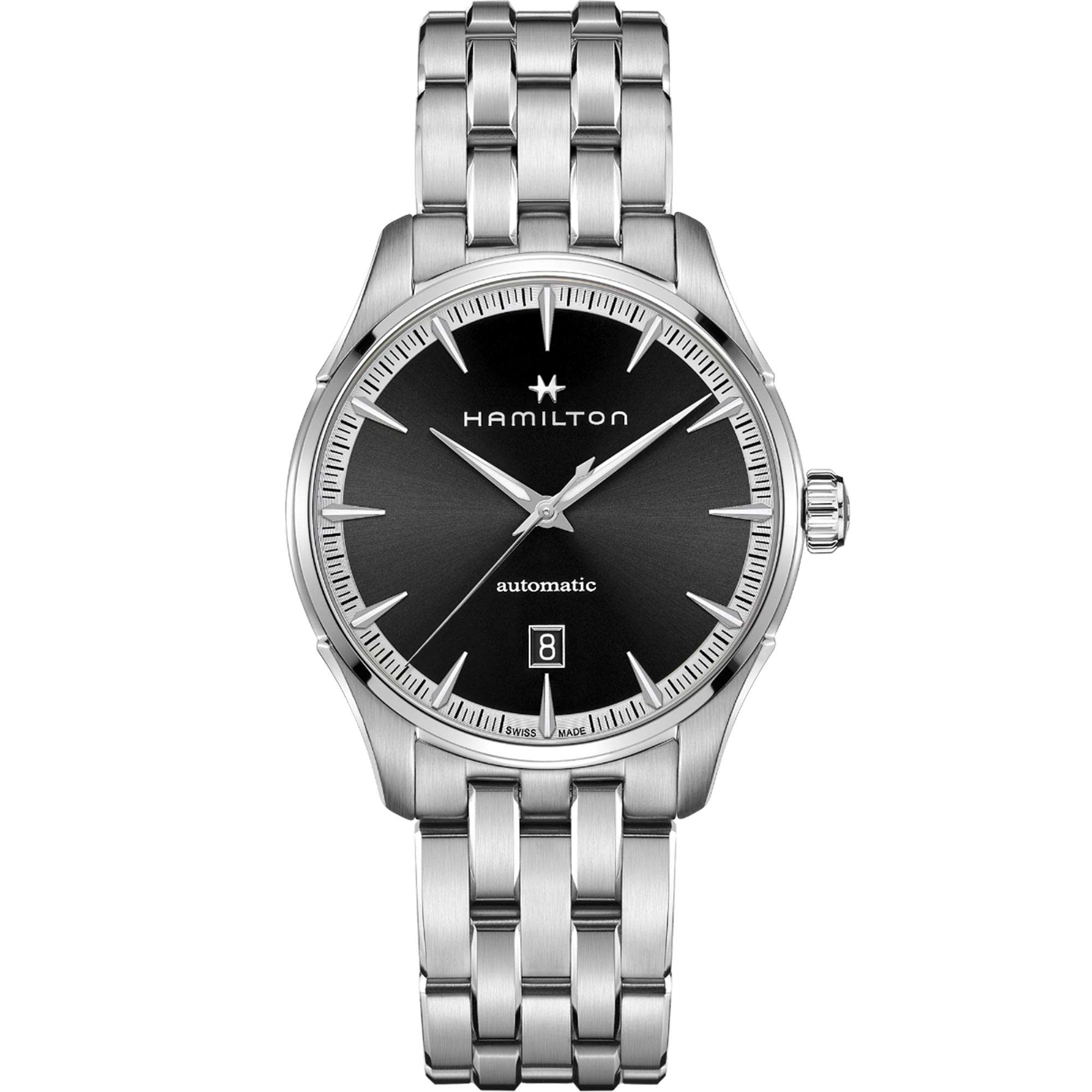 Hamilton Jazzmaster Automatic Black Dial Stainless Steel Bracelet Men's Watch H32475130