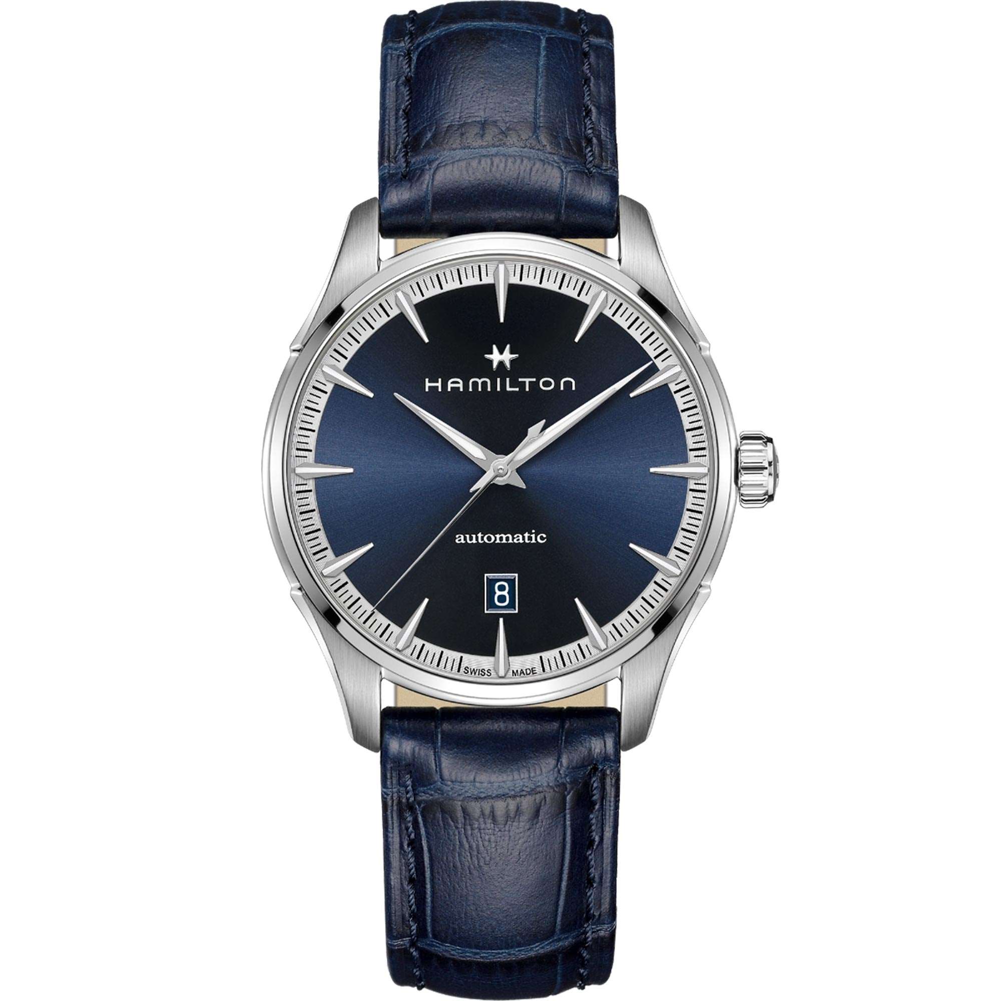 Hamilton Jazzmaster Automatic Blue Dial and Leather Strap Men's Watch H32475640