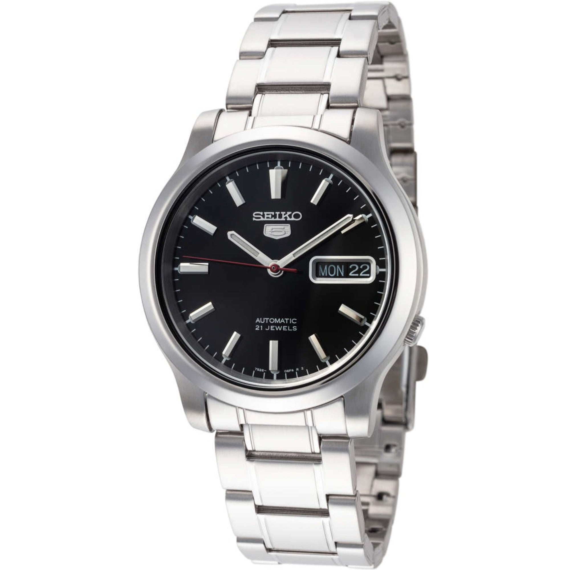 Seiko 5 Automatic Black Dial Stainless Steel Men's Watch SNK795K1