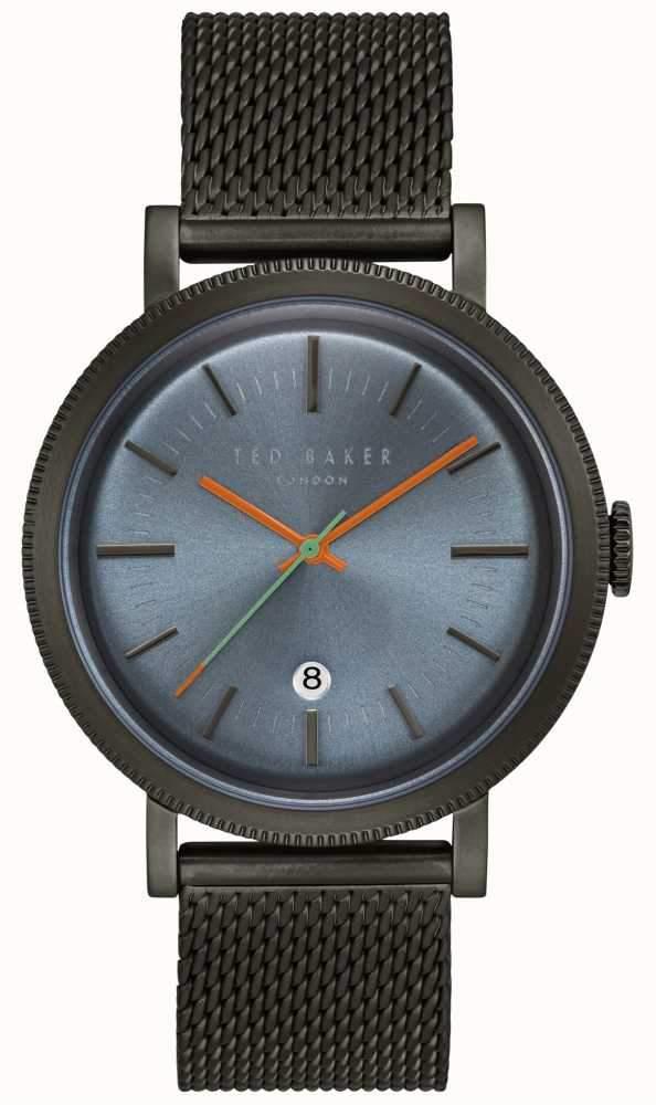 Ted Baker Connor Blue Dial Black Mesh Bracelet Men's Watch TE15062008