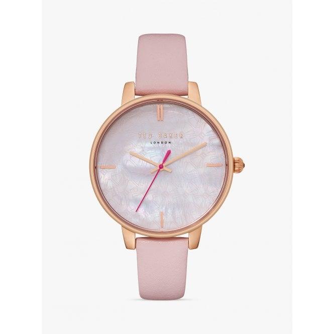 Ted Baker Kate Rose Gold Steel Case Pink Leather Strap Ladies Watch TE50272006 38mm