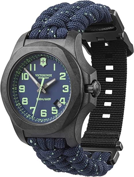 Victorinox I.N.O.X Grey Carbon Case Space Tested Super Luminova Men's Watch Set 241860