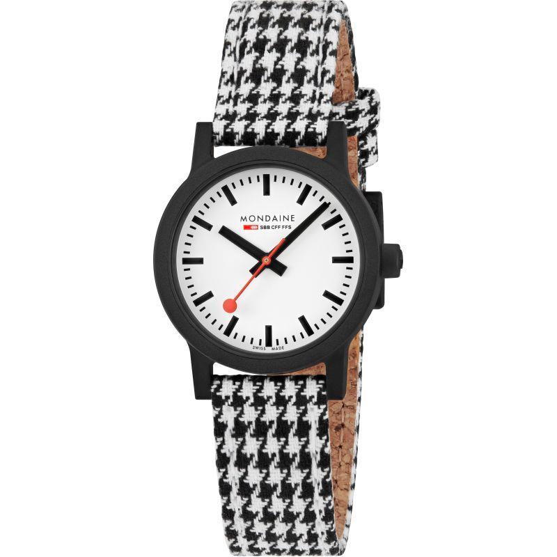 Mondaine Essence Quartz White Dial Unisex Watch MS1.32110.LA