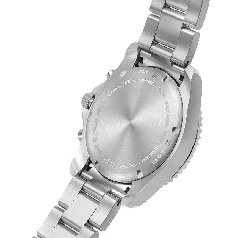 Victorinox Maverick Chronograph Quartz Blue Dial Stainless Steel Bracelet Men's Watch 241689