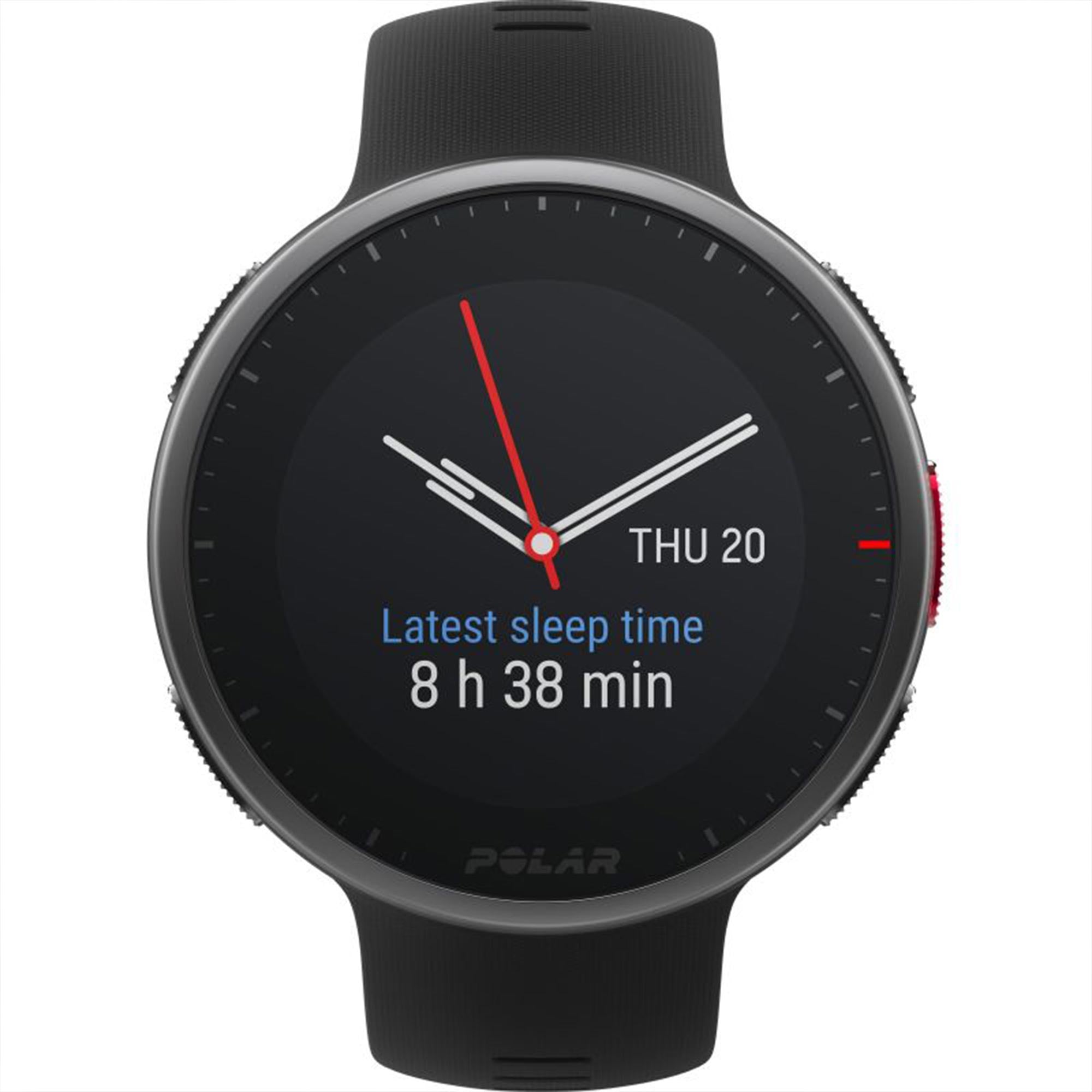 Polar Vantage V2 Quartz Digital Dial Black Rubber Strap Smartwatch 90082710