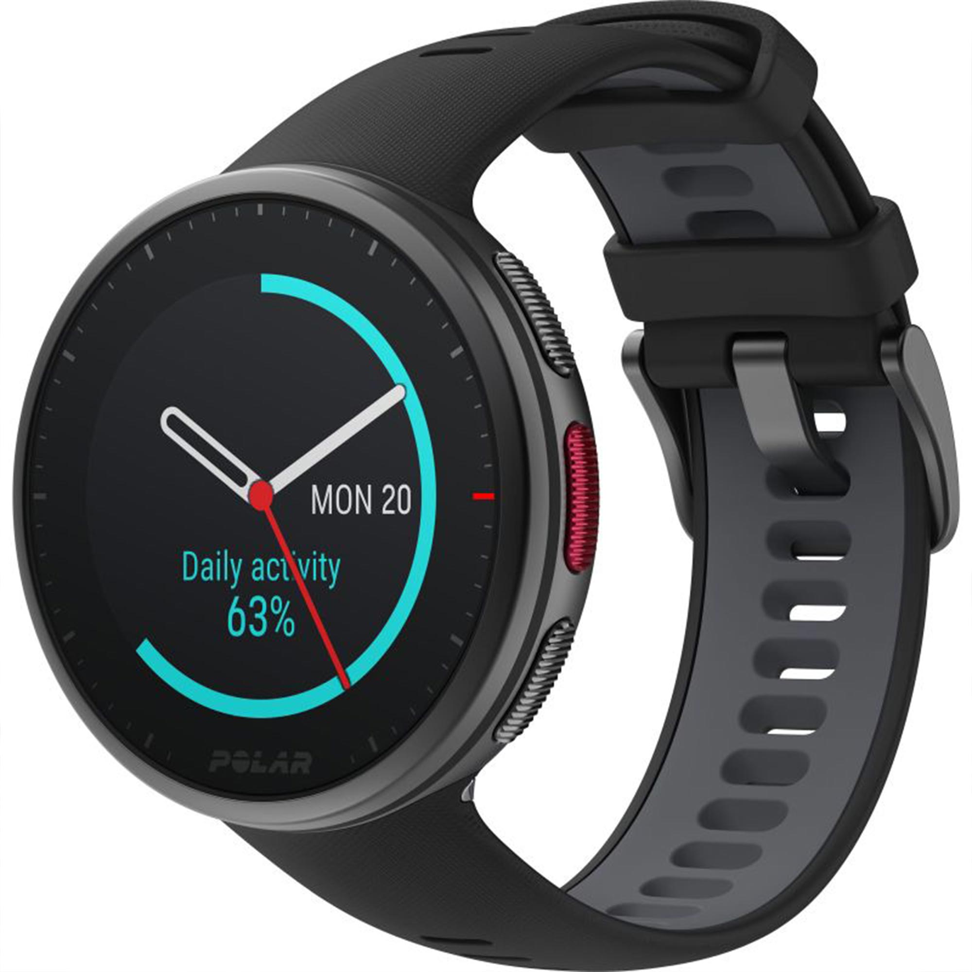 Polar Vantage V2 Quartz Digital Dial Black Rubber Strap Smartwatch 90082710