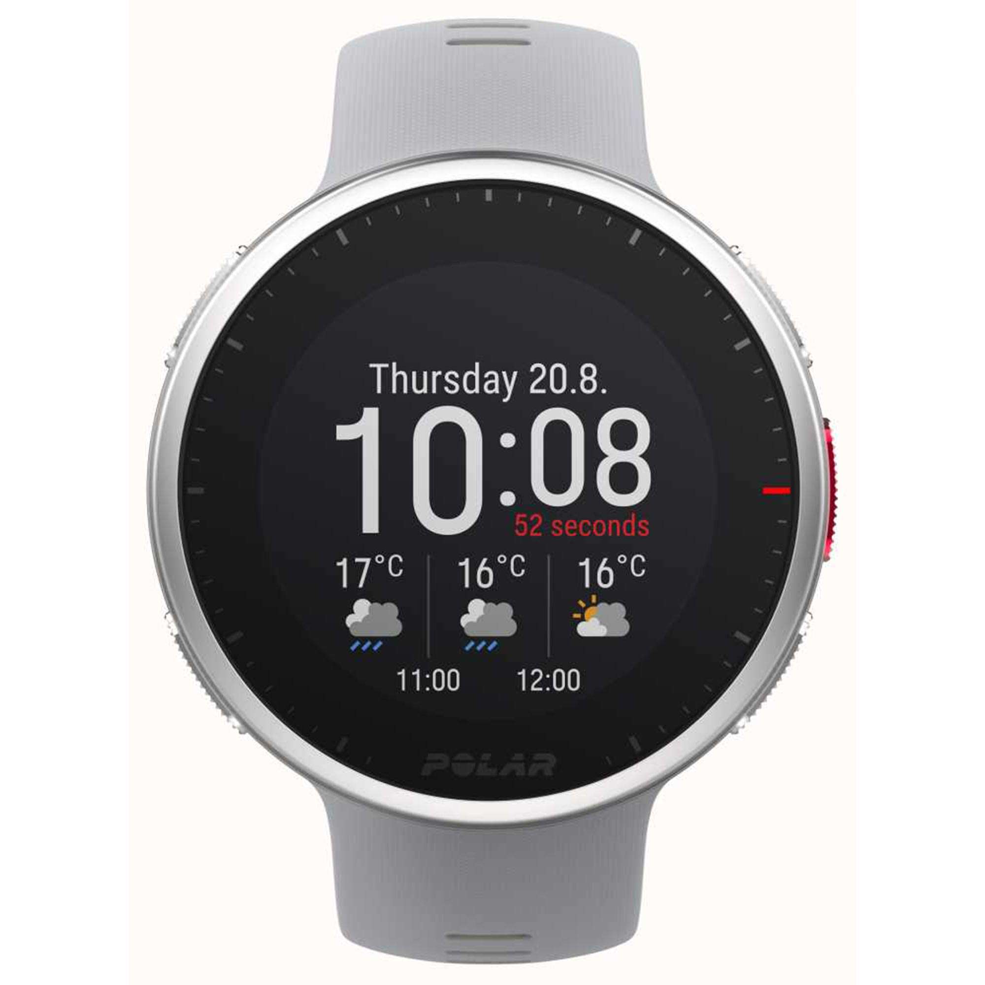 Polar Vantage V2 H10 HR Sensor Quartz Digital Dial Grey Rubber Strap Smartwatch 90083650