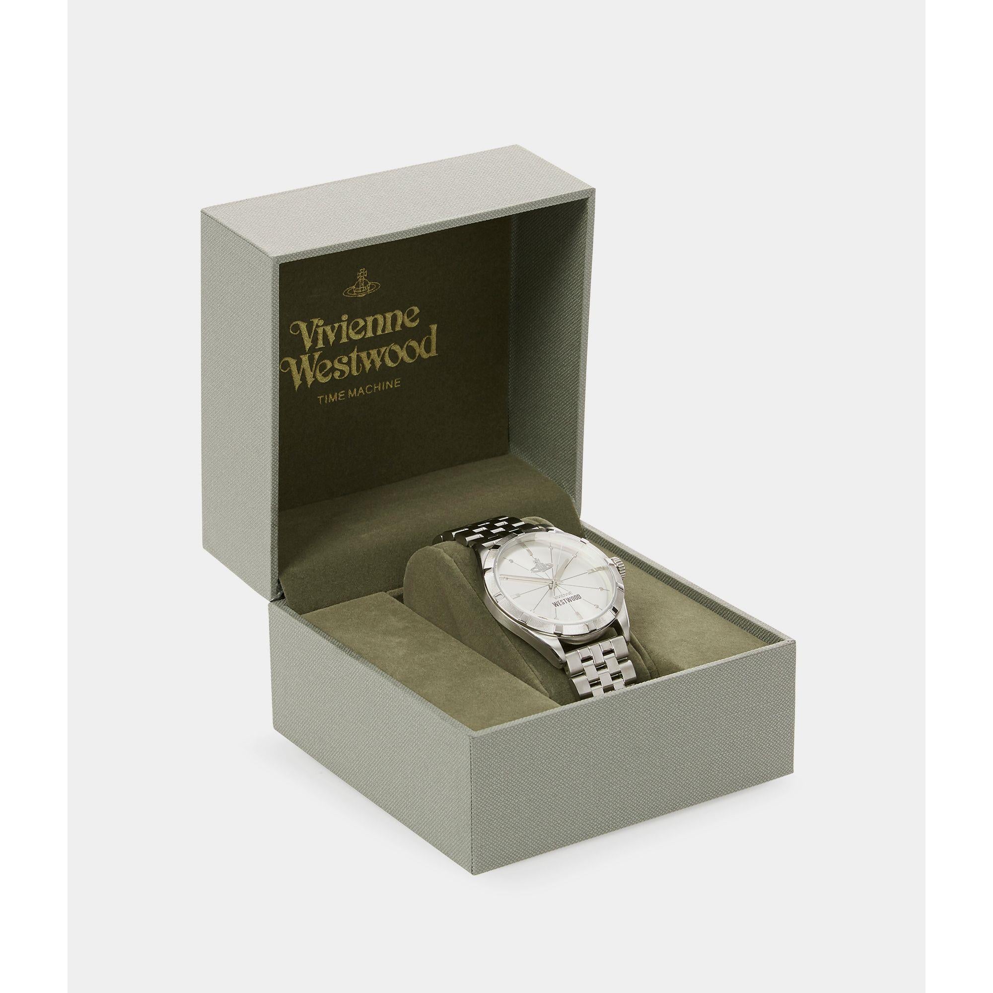 Vivienne Westwood Conduit Quartz Silver Dial Stainless Steel Men's Watch VV192SLSL