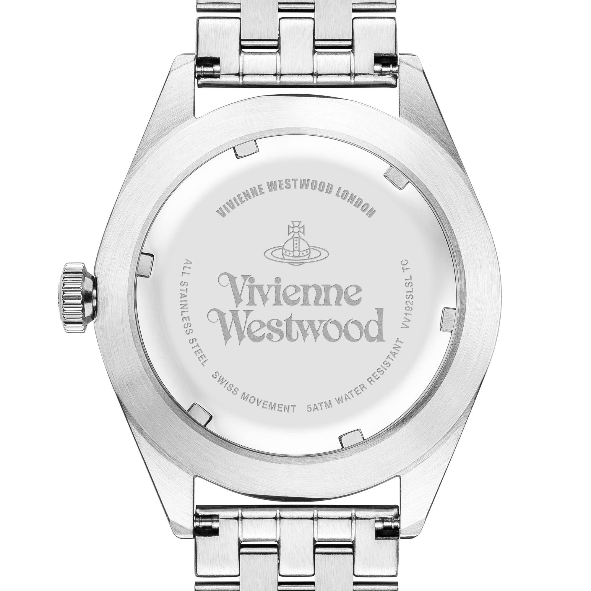 Vivienne Westwood Conduit Quartz Silver Dial Stainless Steel Men's Watch VV192SLSL