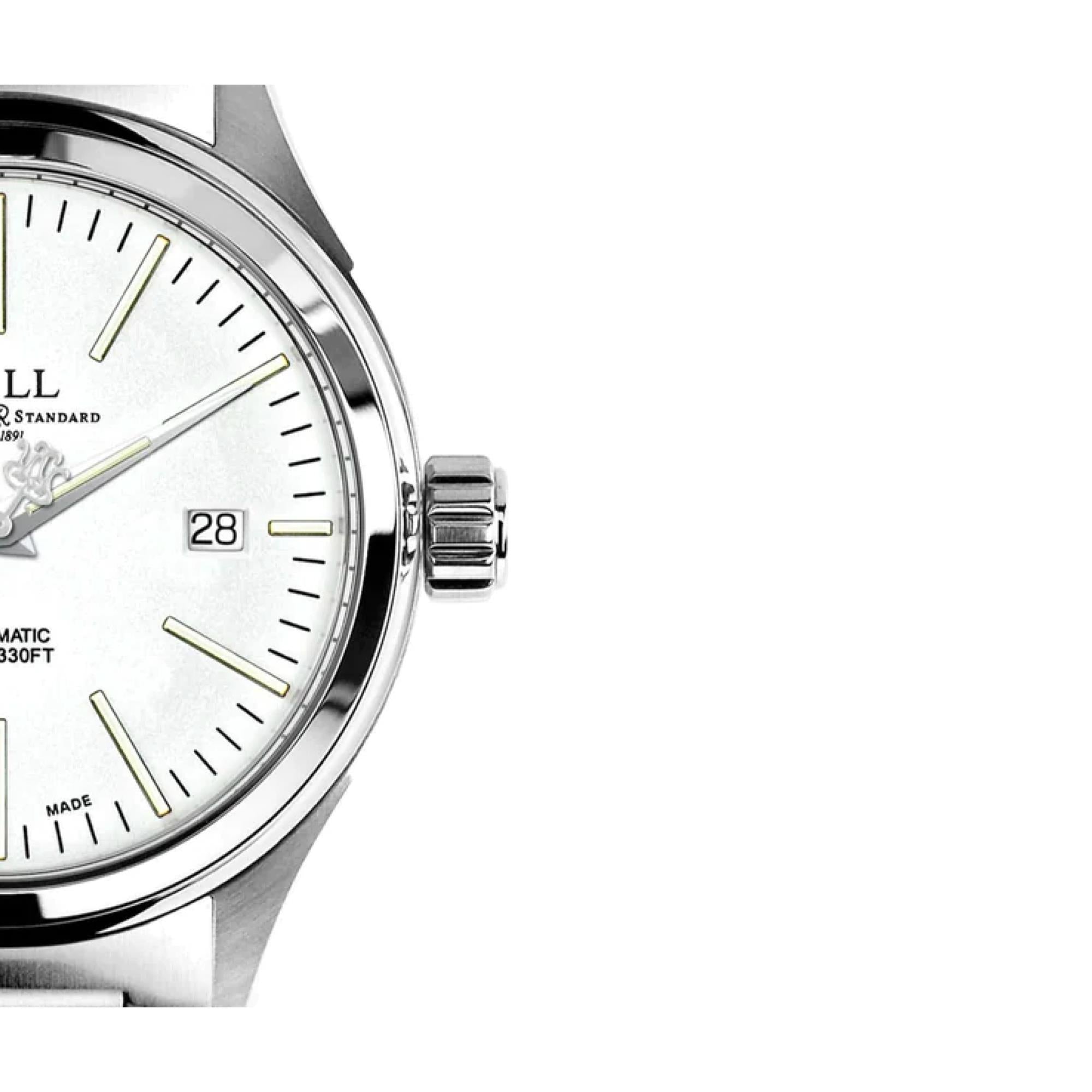 BALL Fireman 'Enterprise' Automatic White Dial Bracelet Men's Watch NM2098C-S20J-WH