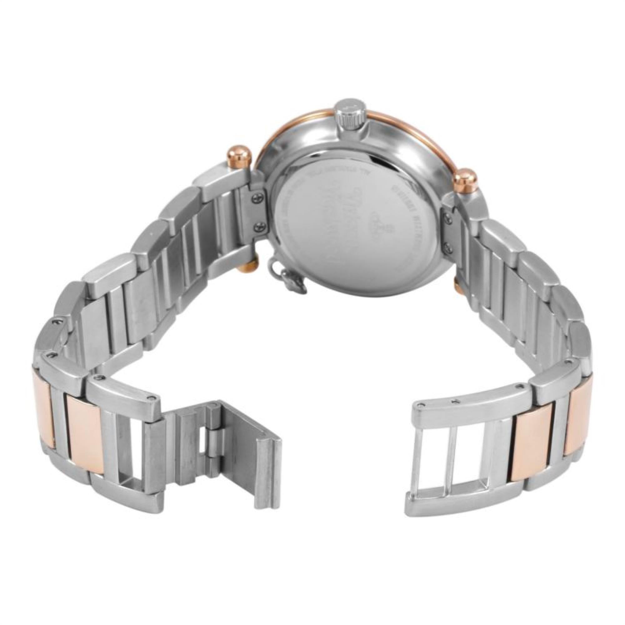 Vivienne Westwood Orb Quartz Silver Dial Two Tone Stainless Steel Bracelet Ladies Watch VV006RSSL