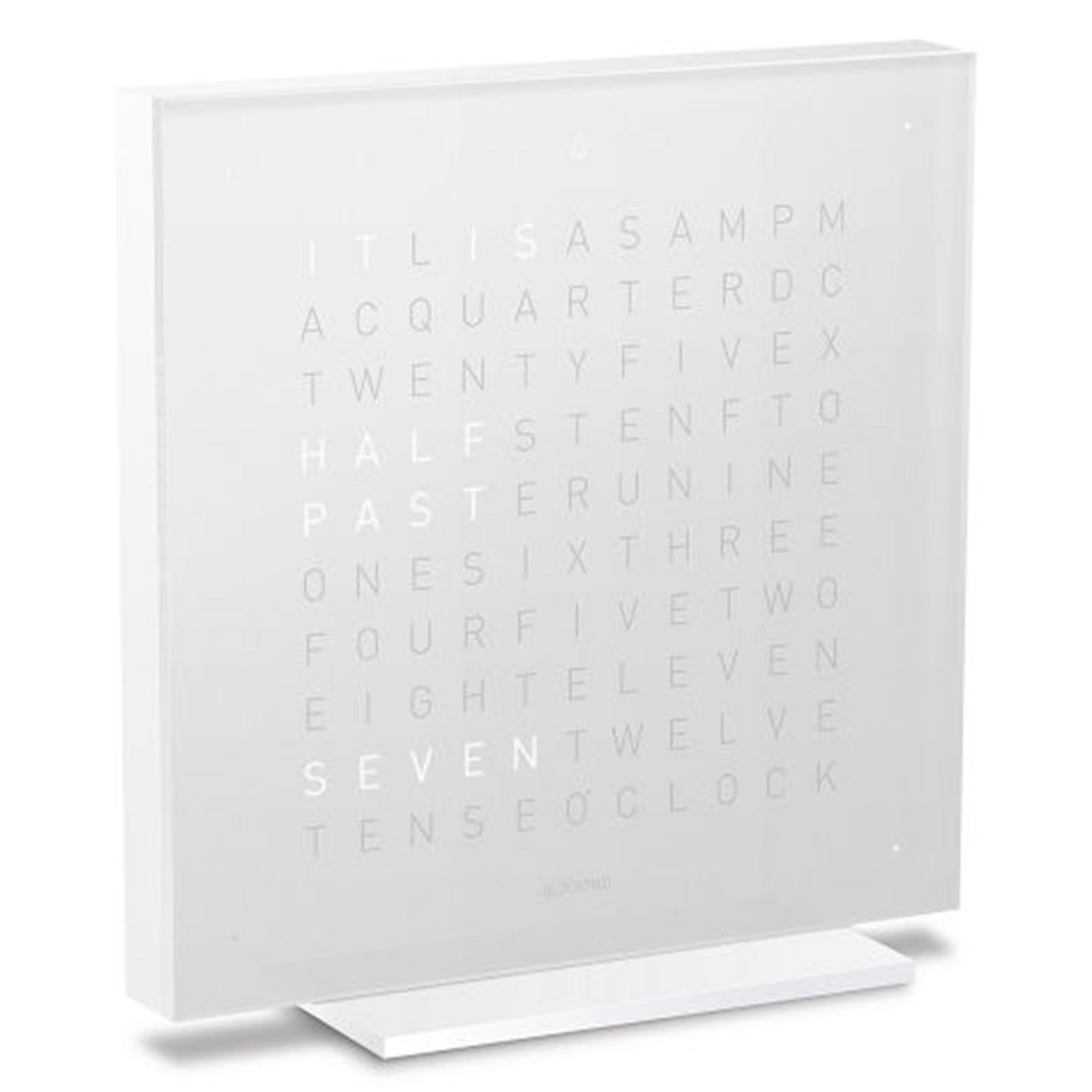 QLOCKTWO TOUCH METAL TABLE CLOCK VANILLA SUGAR FTENVS