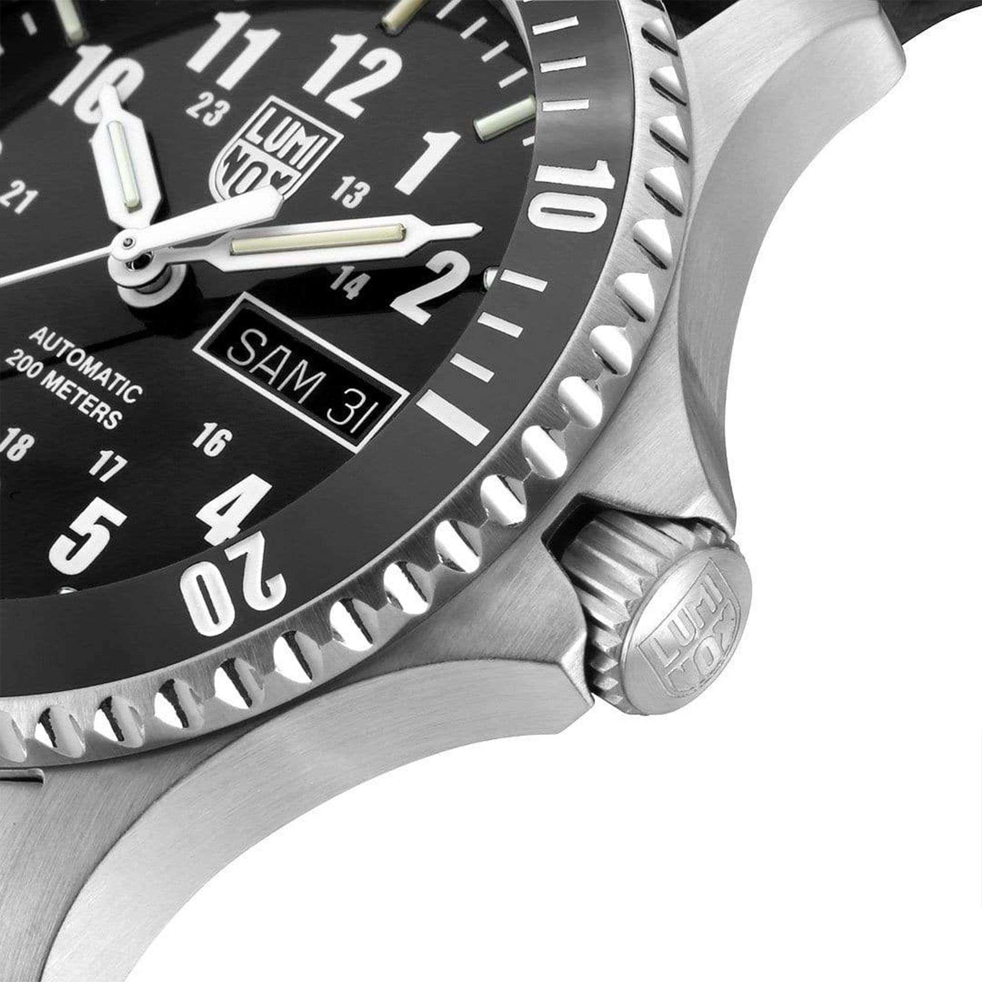 Luminox Sport Timer 0920 Series Automatic Black Dial Leather Strap Men's Watch XS.0921