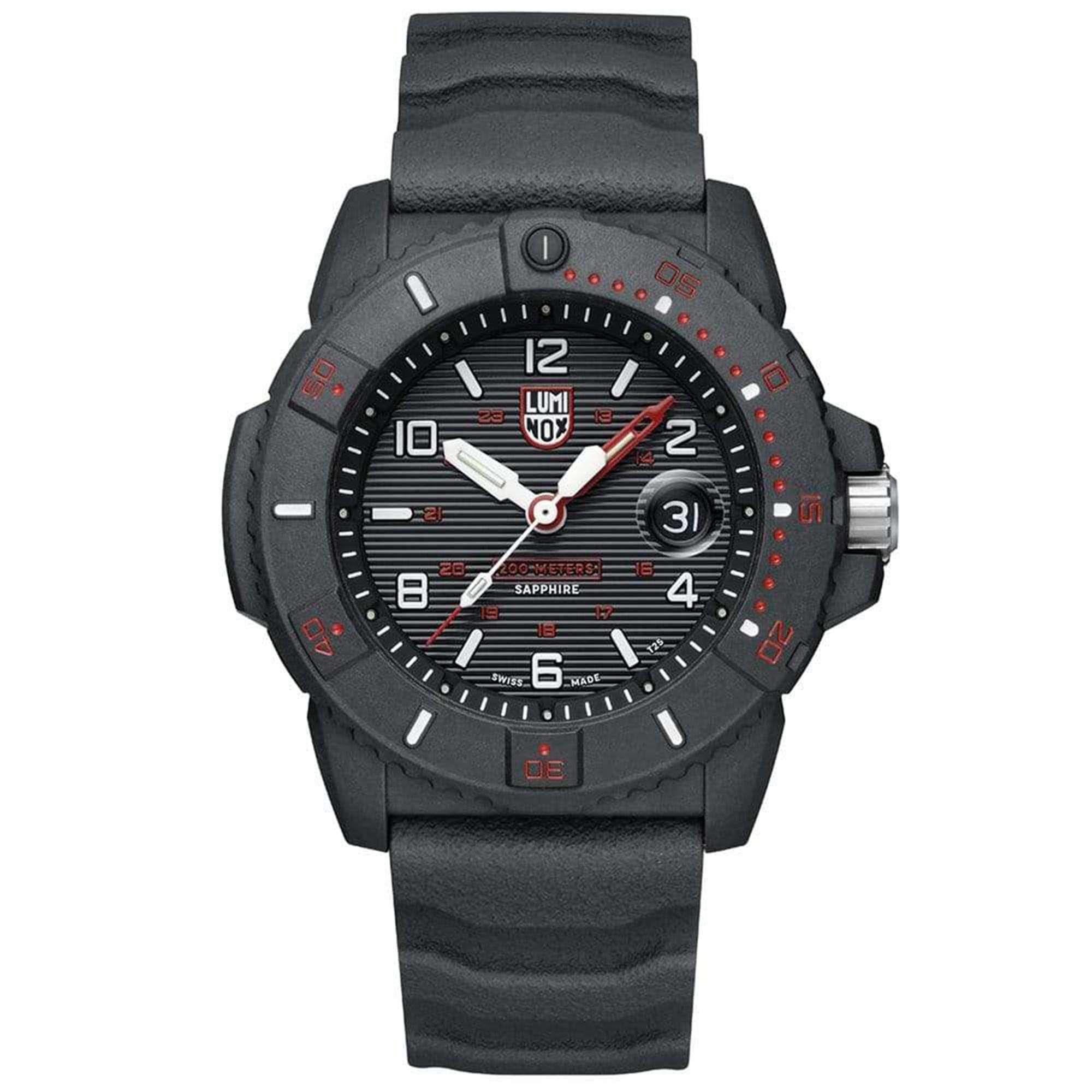 Luminox Navy SEAL 3600 Series Quartz Black Dial Rubber Strap Men's Watch XS.3615