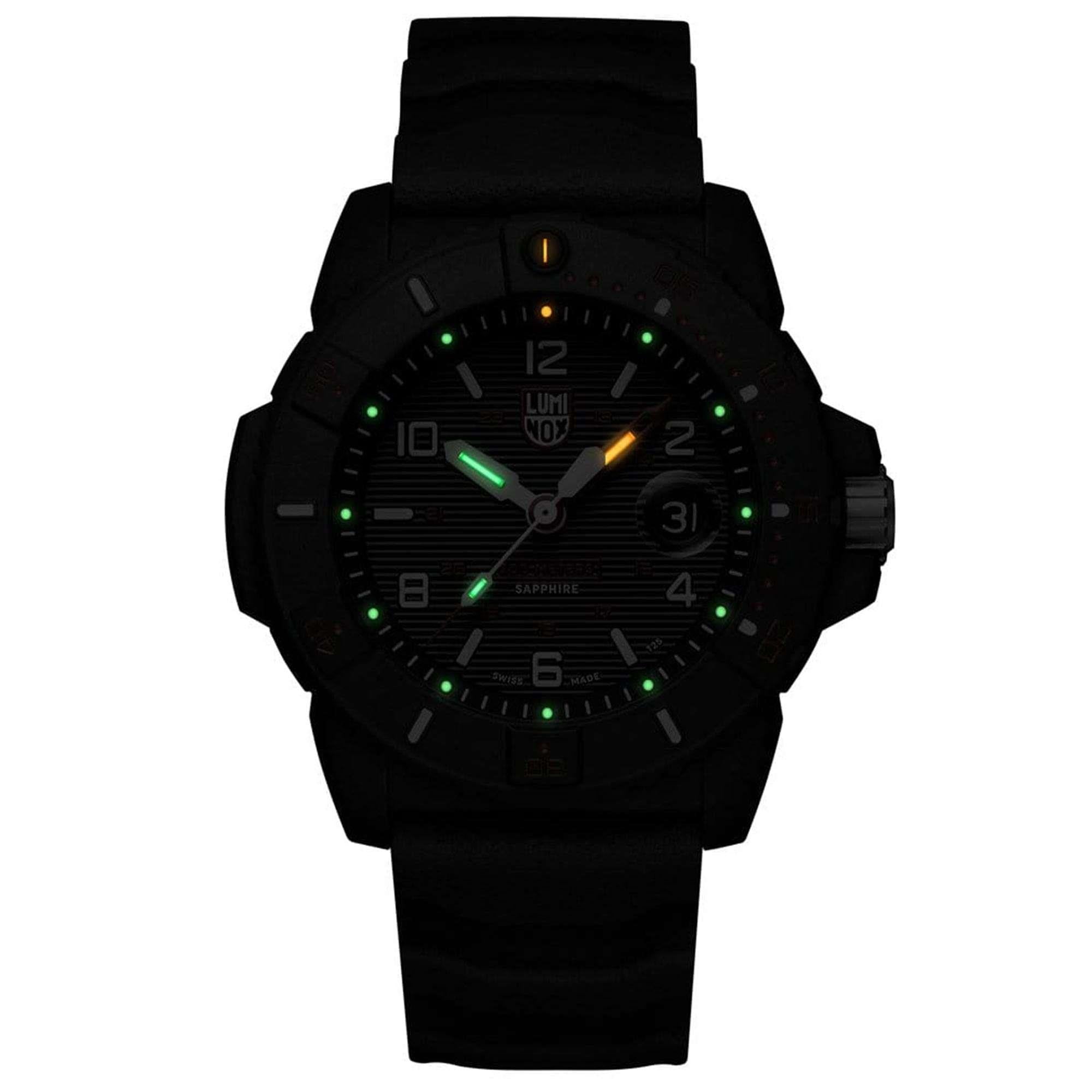 Luminox Navy SEAL 3600 Series Quartz Black Dial Rubber Strap Men's Watch XS.3615