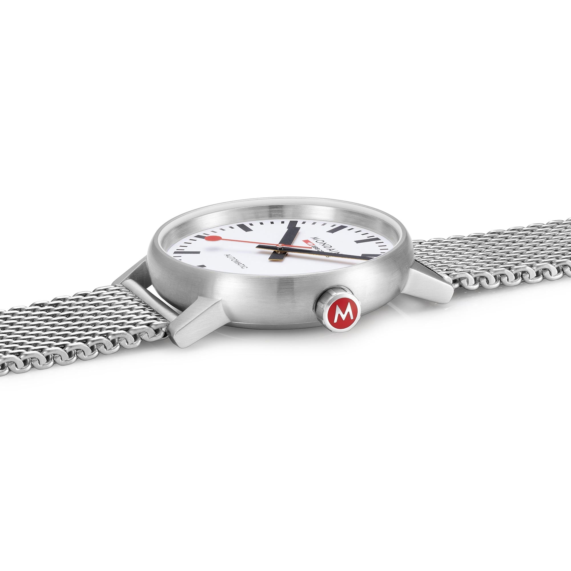 Mondaine Evo2 Automatic White Dial Stainless Steel Bracelet Men's Watch MSE.40610.SM