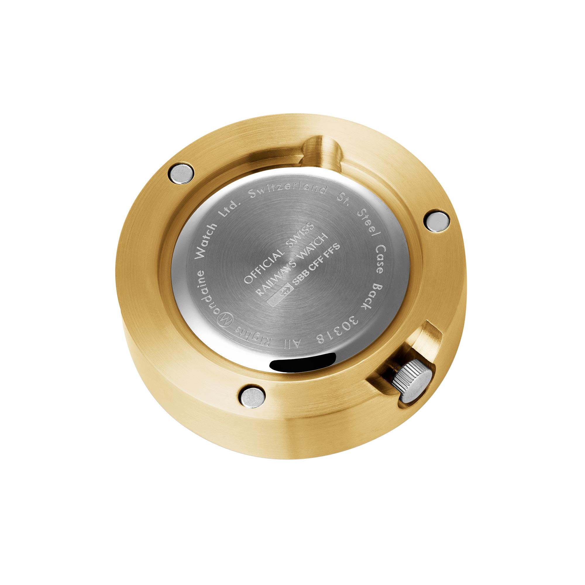 Mondaine Magnet Clock Gold Case 50mm A660.30318.82SBG