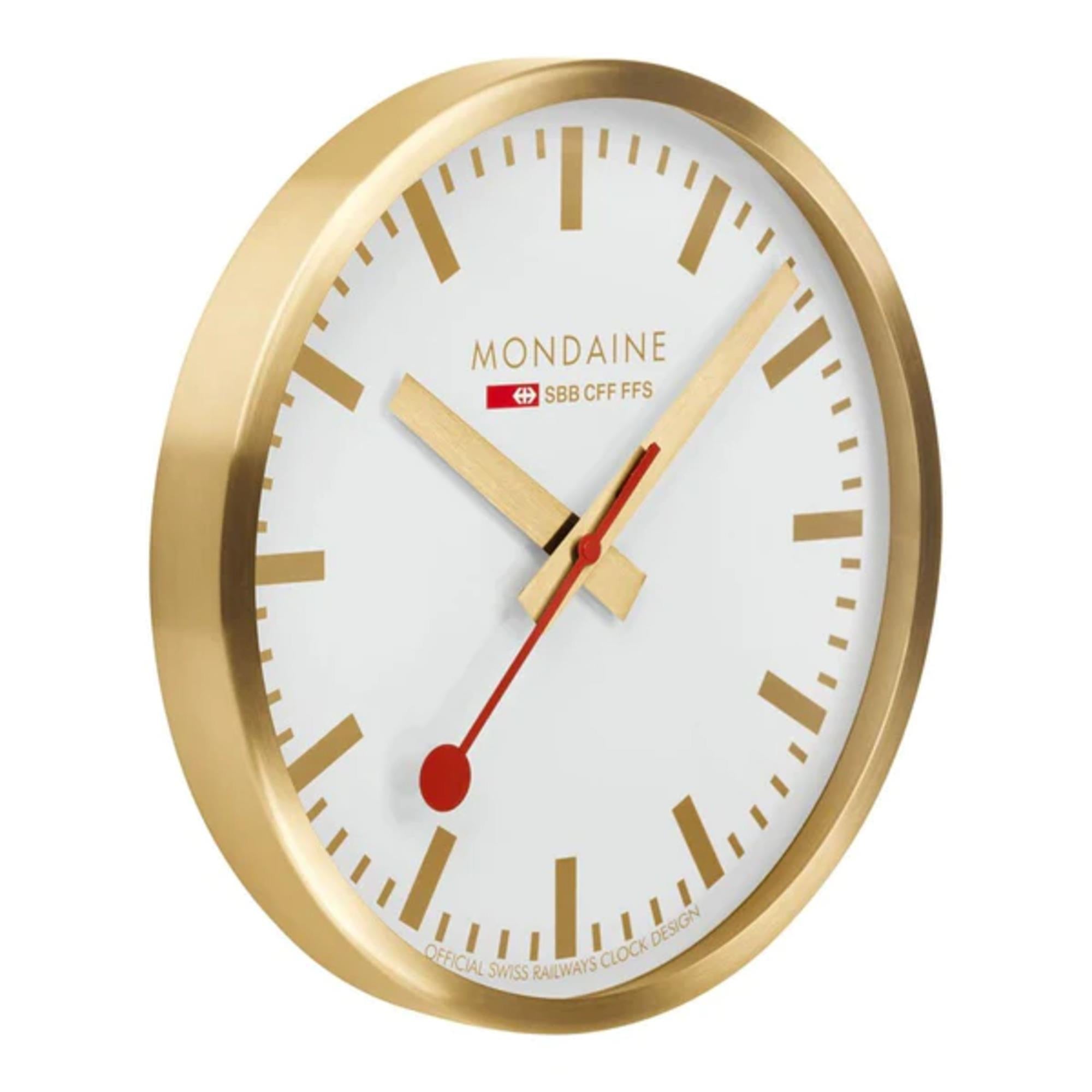 Mondaine Gold Wall Clock A990.CLOCK.17SBG