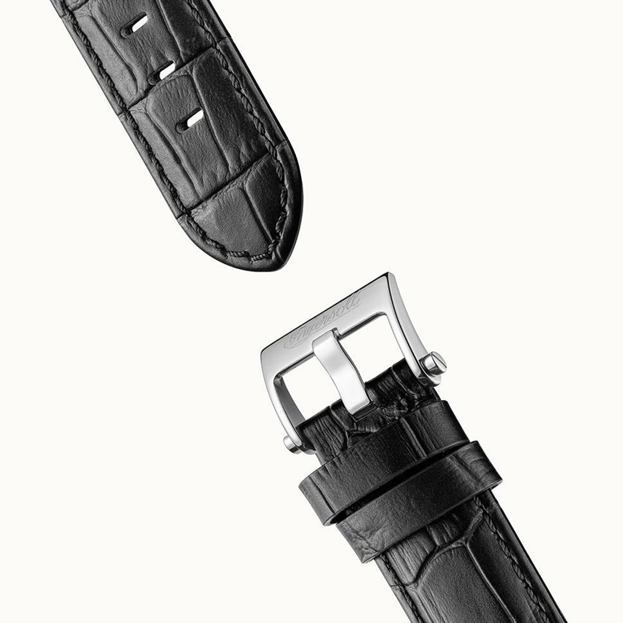 Ingersoll The New England Automatic Silver Dial Black Leather Strap Men's Watch I00903B