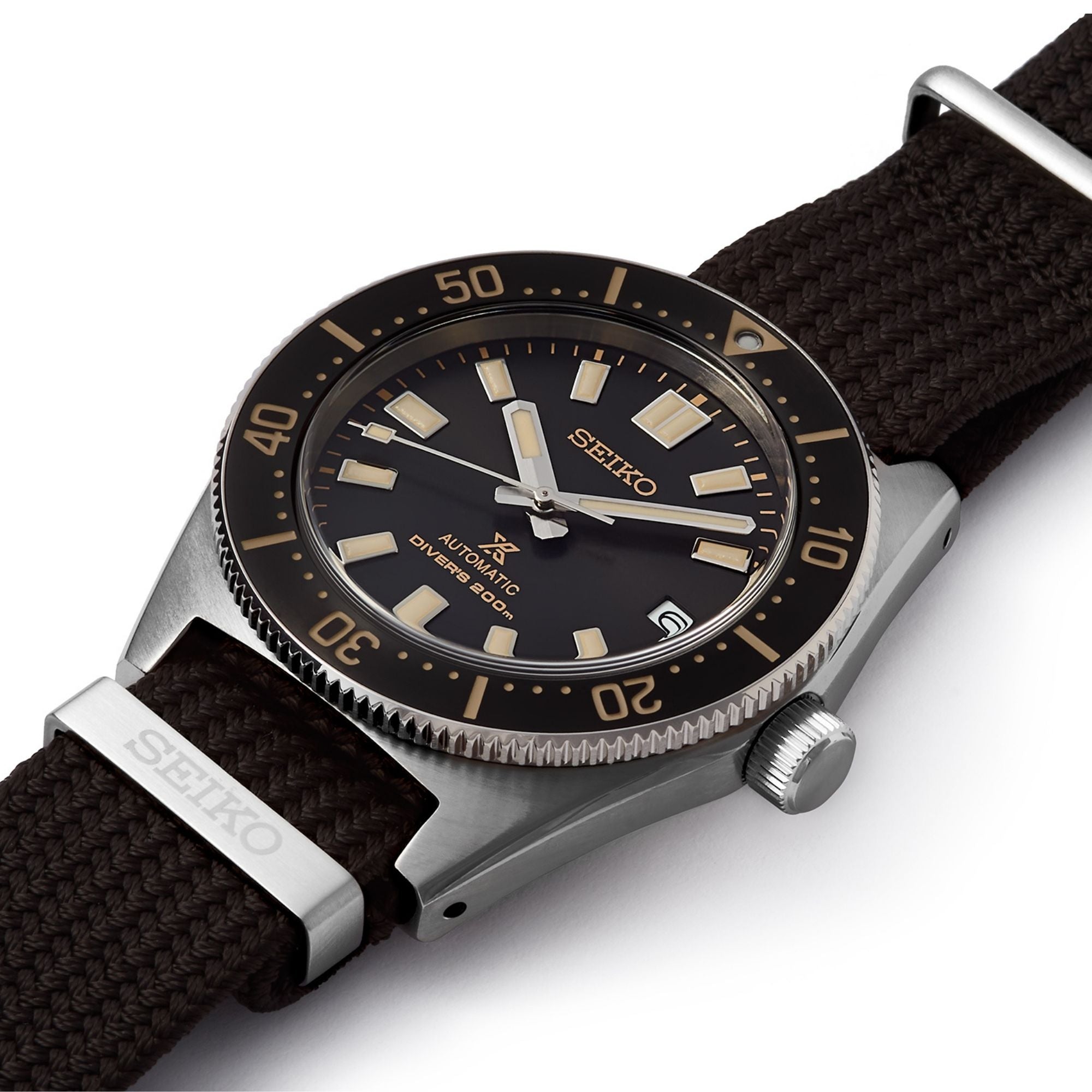 Seiko Prospex First Japanese Diver’s Re-interpretation Automatic Black Dial Nylon Strap Men's Watch SPB239J1