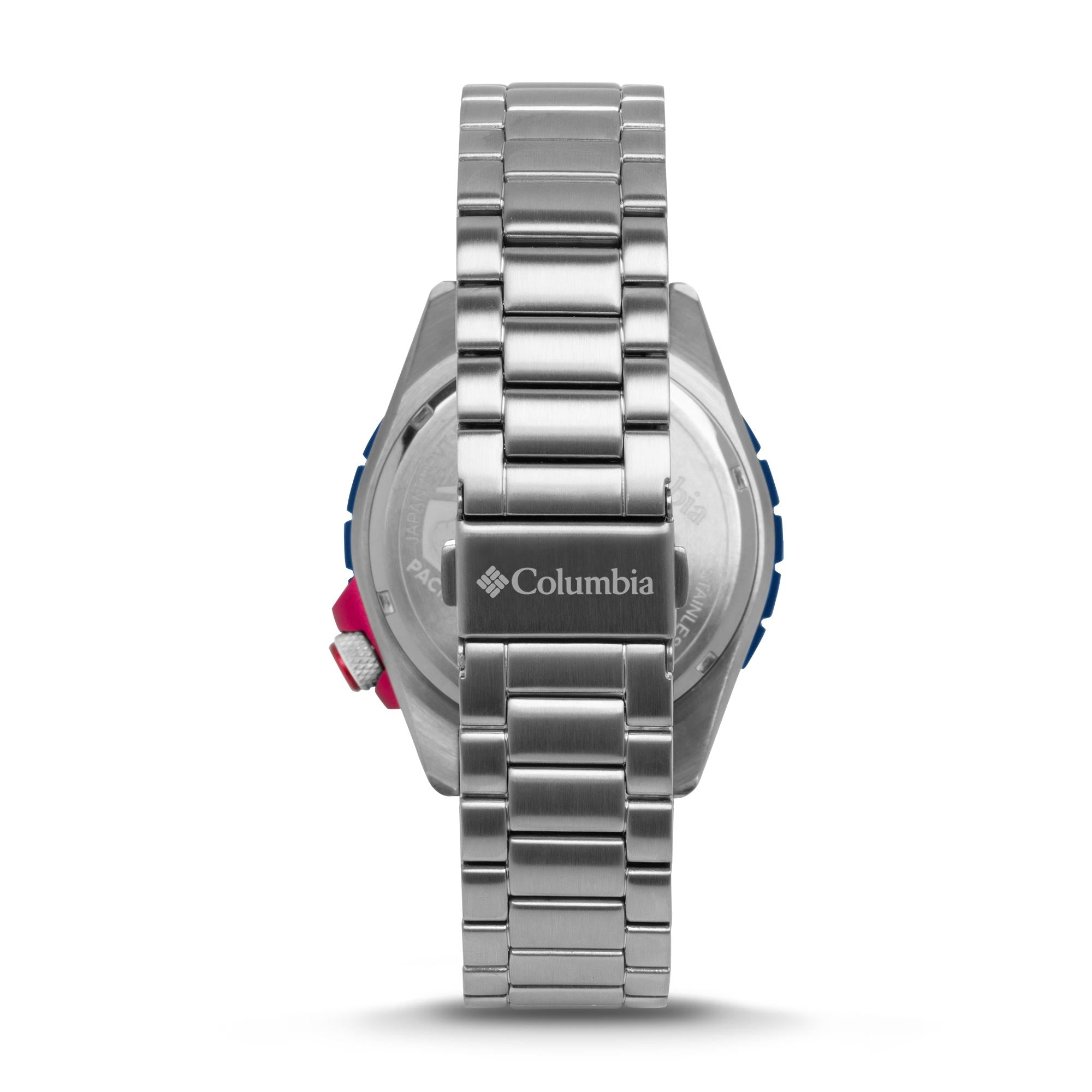 Columbia Pacific Outlander Diving Quartz White Dial Stainless Steel Bracelet Men's Watch CSC04-008
