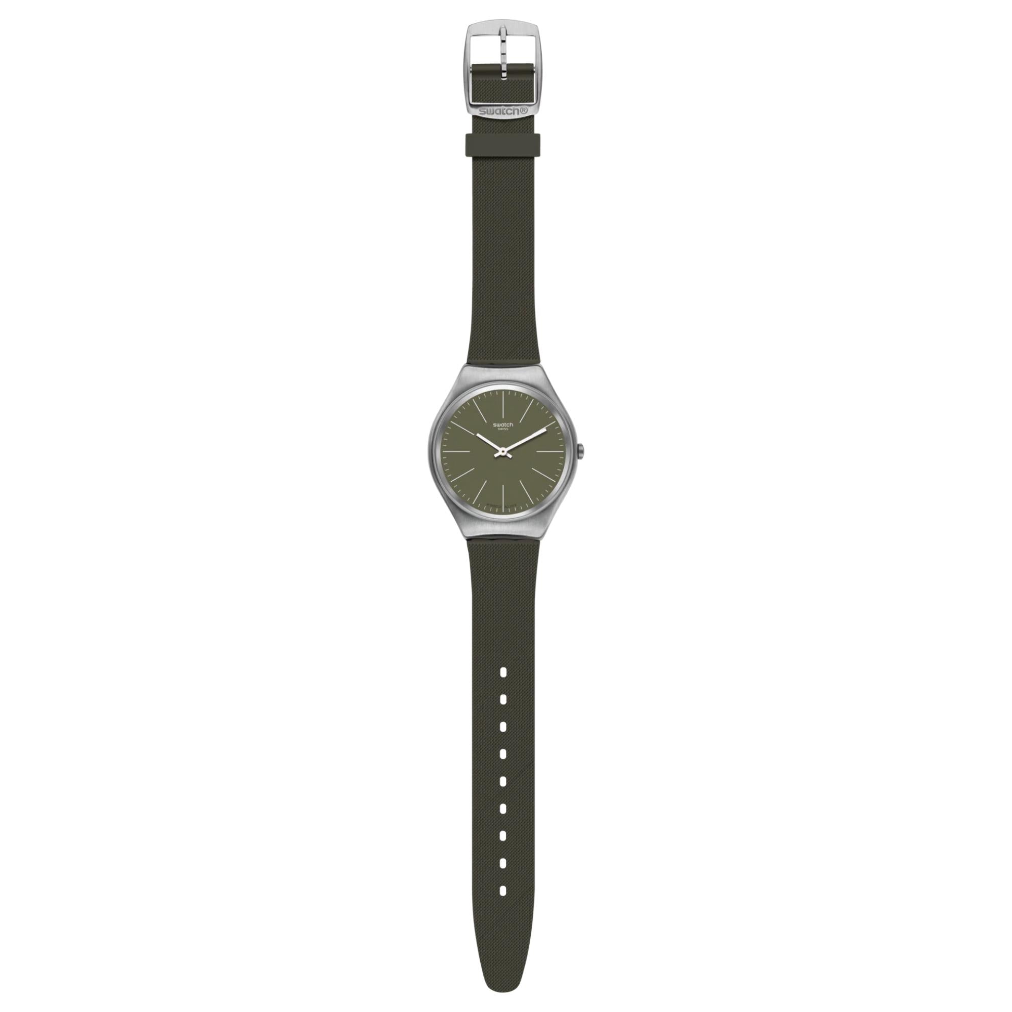 Swatch Skin Irony Skinnature Khaki Green Dial Men's Watch SYXS116
