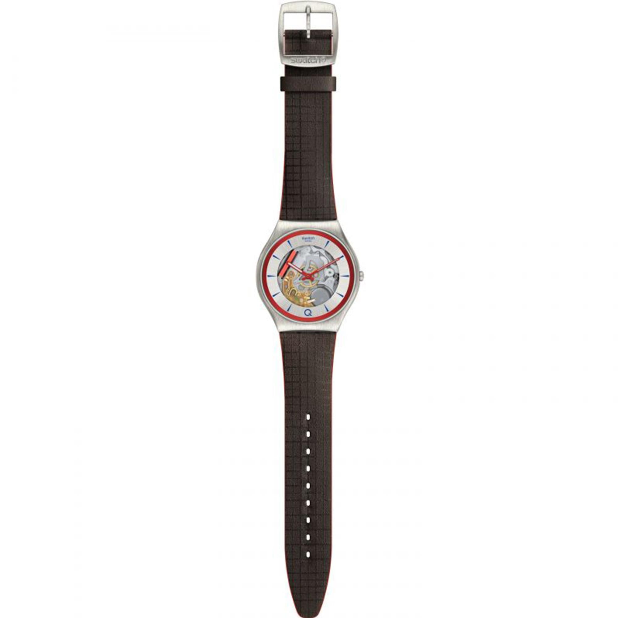 Swatch James Bond Limited Edition Q No Time To Die Silver Dial Watch With Stamp Set SS07Z100