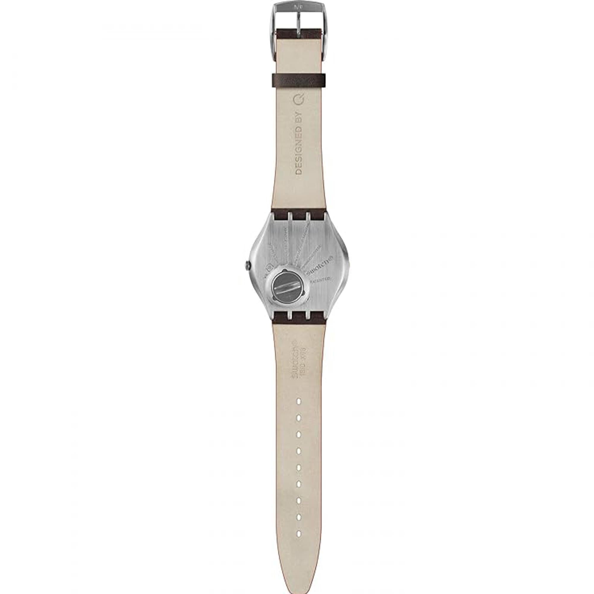 Swatch James Bond Limited Edition Q No Time To Die Silver Dial Watch With Stamp Set SS07Z100