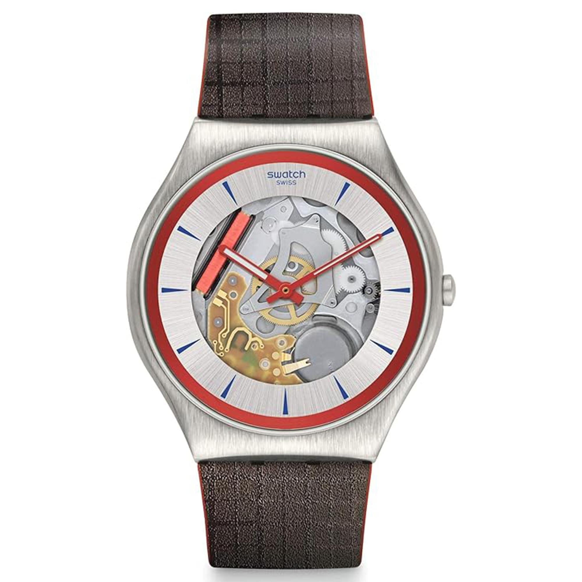 Swatch James Bond Limited Edition Q No Time To Die Silver Dial Watch With Stamp Set SS07Z100