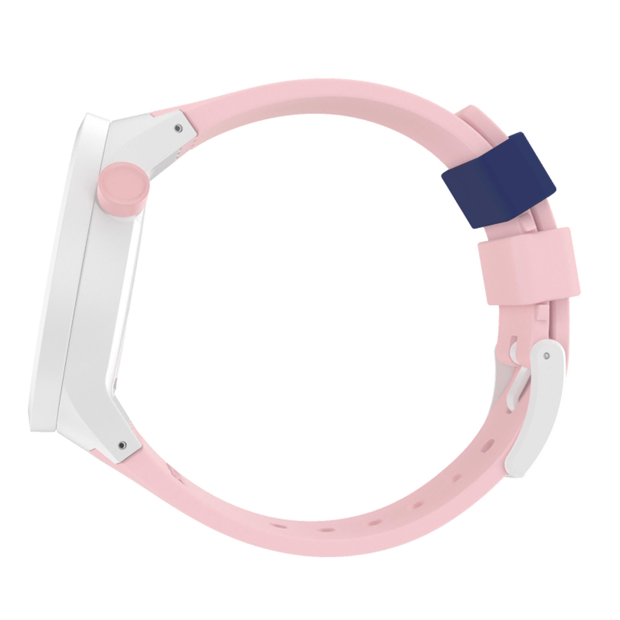 Swatch Diversipink Quartz Movement Blue Dial Silicone Strap Watch SB03M105