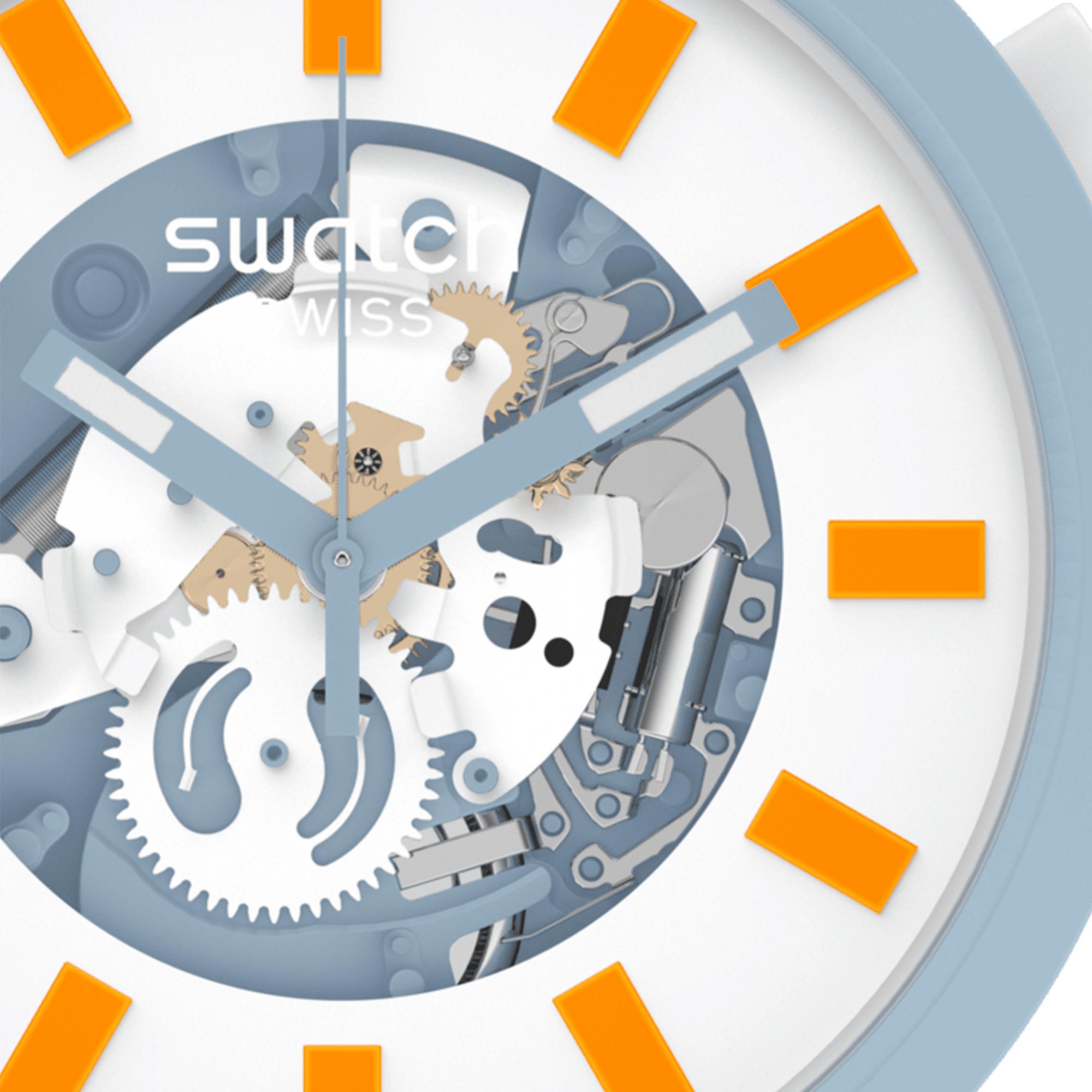 Blite Quartz Movement White Dial Silicone Strap Watch SB03N101