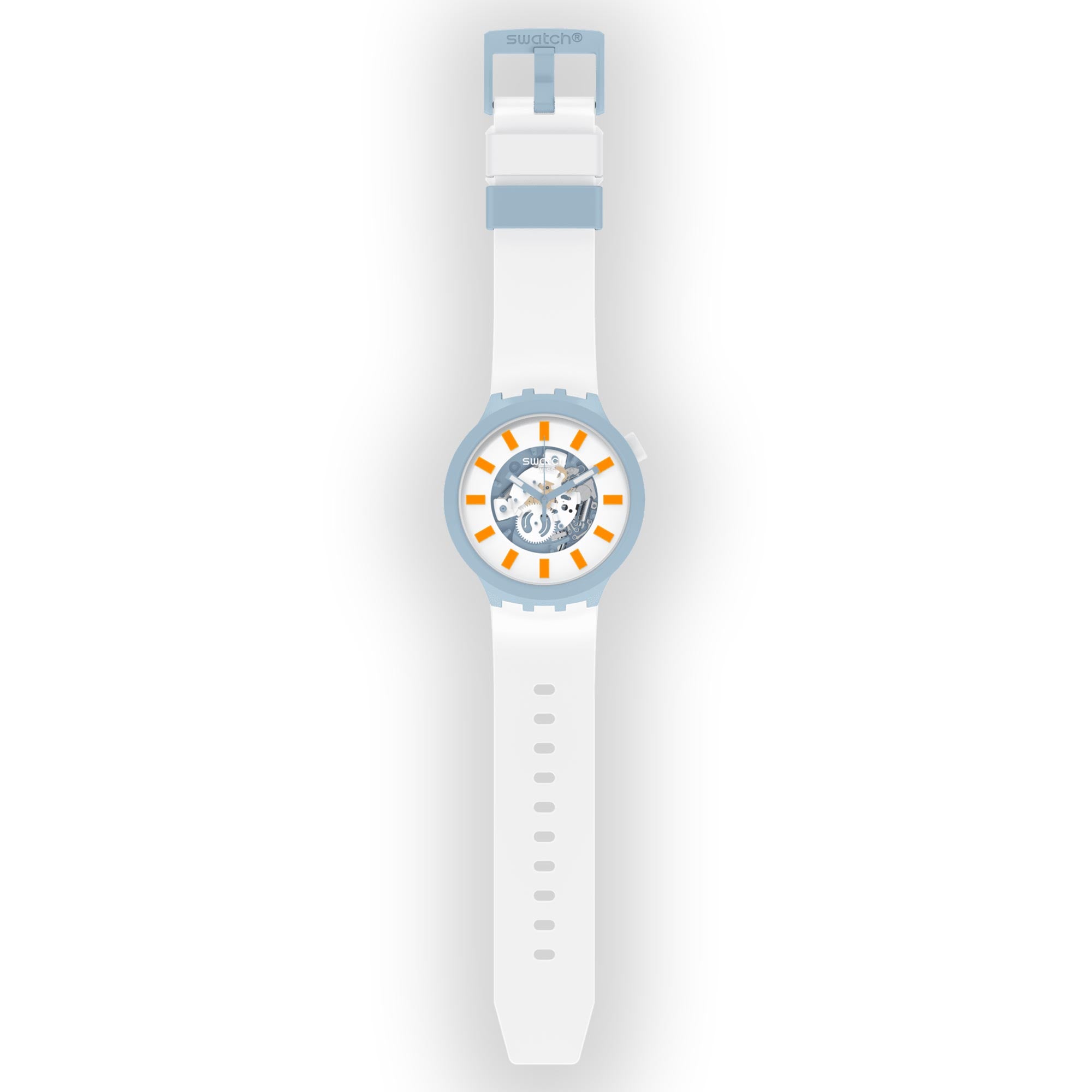 Blite Quartz Movement White Dial Silicone Strap Watch SB03N101