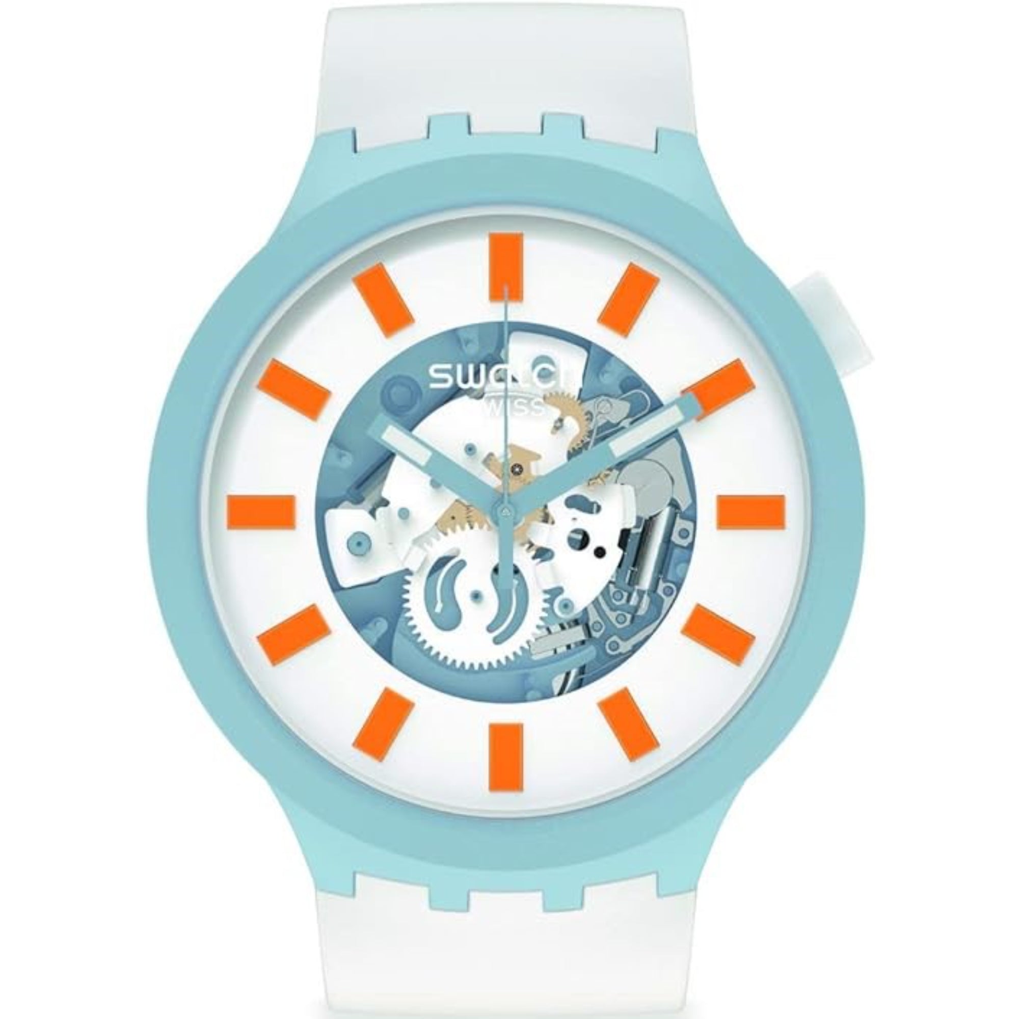 Blite Quartz Movement White Dial Silicone Strap Watch SB03N101