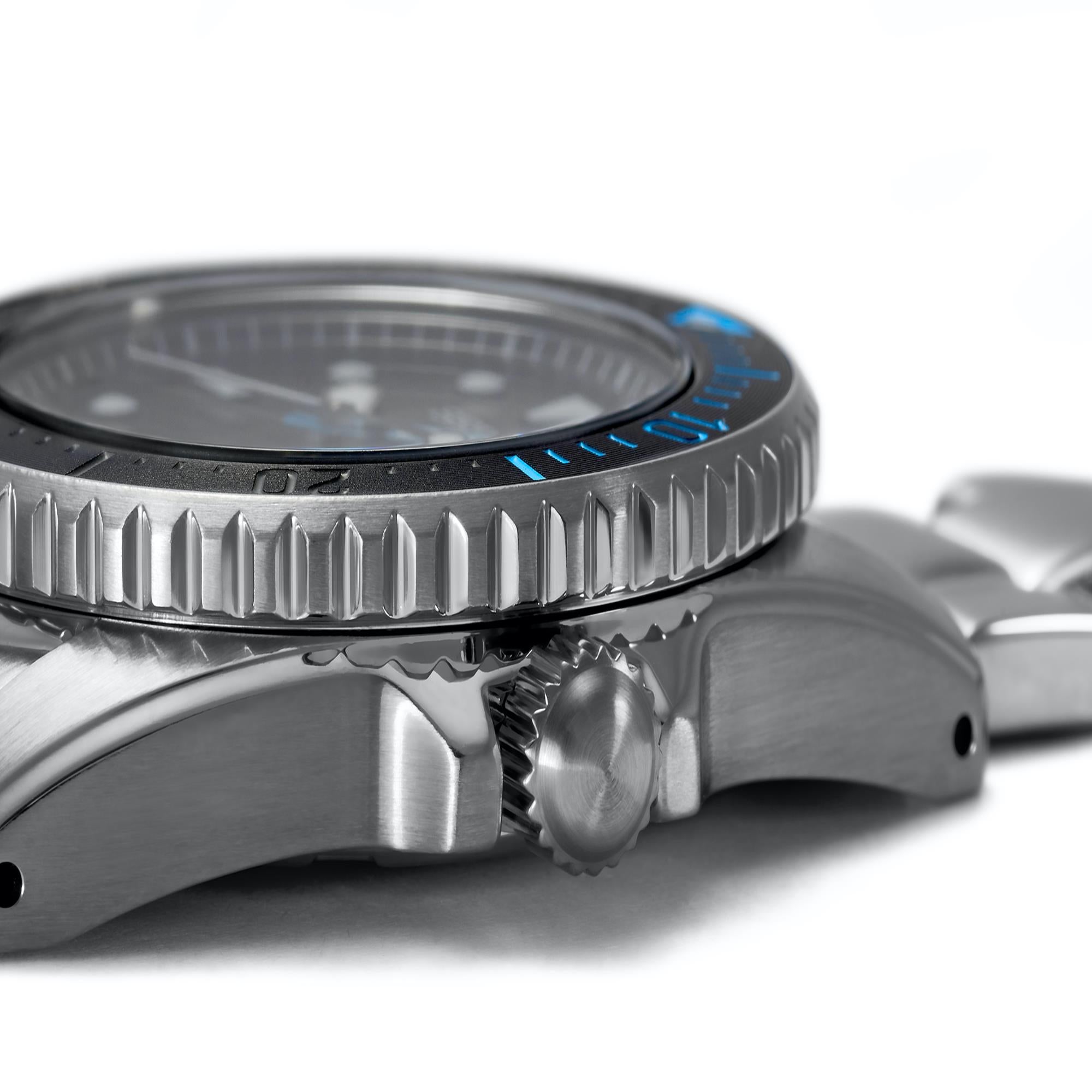 Seiko Prospex PADI Solar Blue Dial Stainless Steel Bracelet Men's Watch SNE575P1