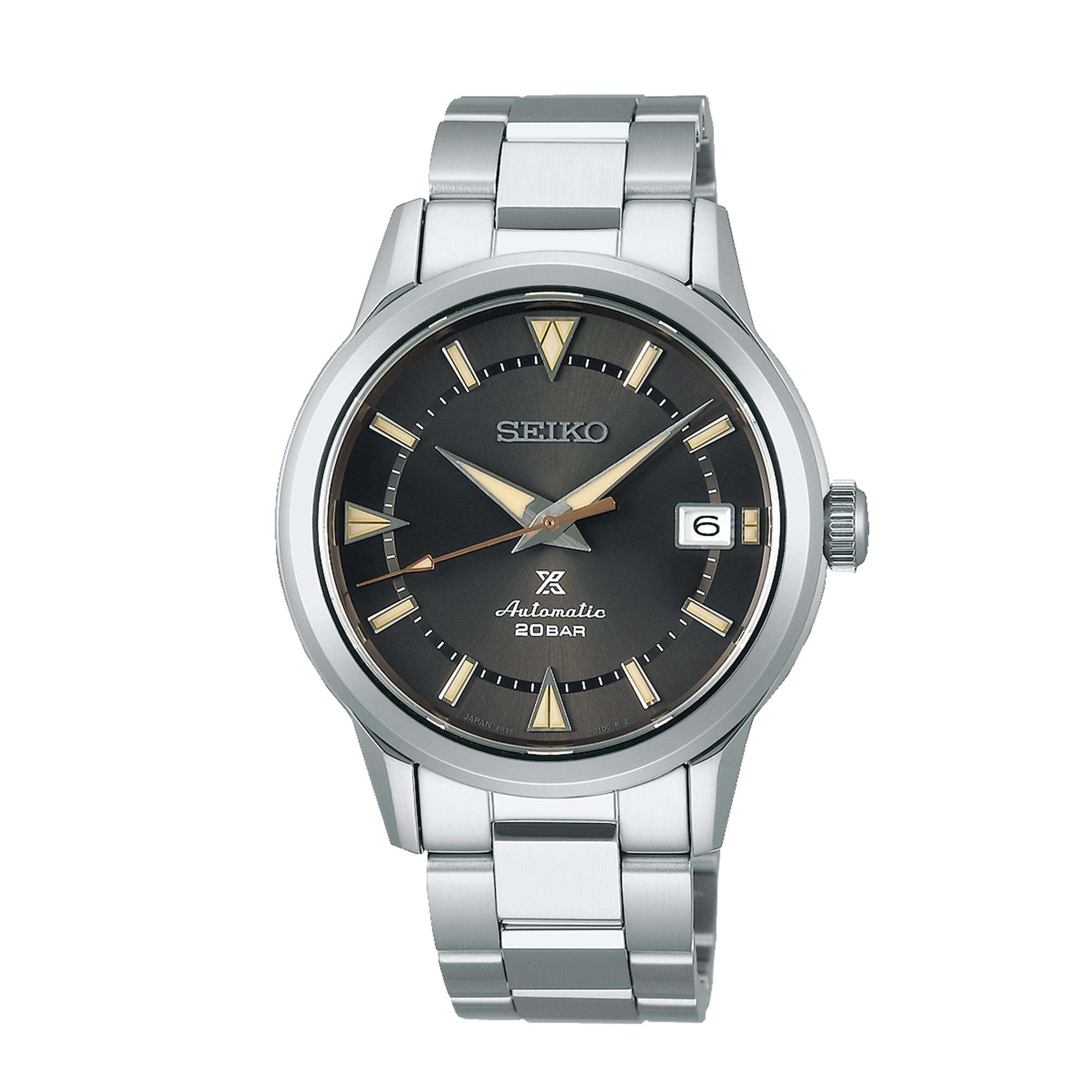 Seiko Prospex 1959 Alpinist Automatic Black Dial Stainless Steel Bracelet Men's Watch SPB243J1