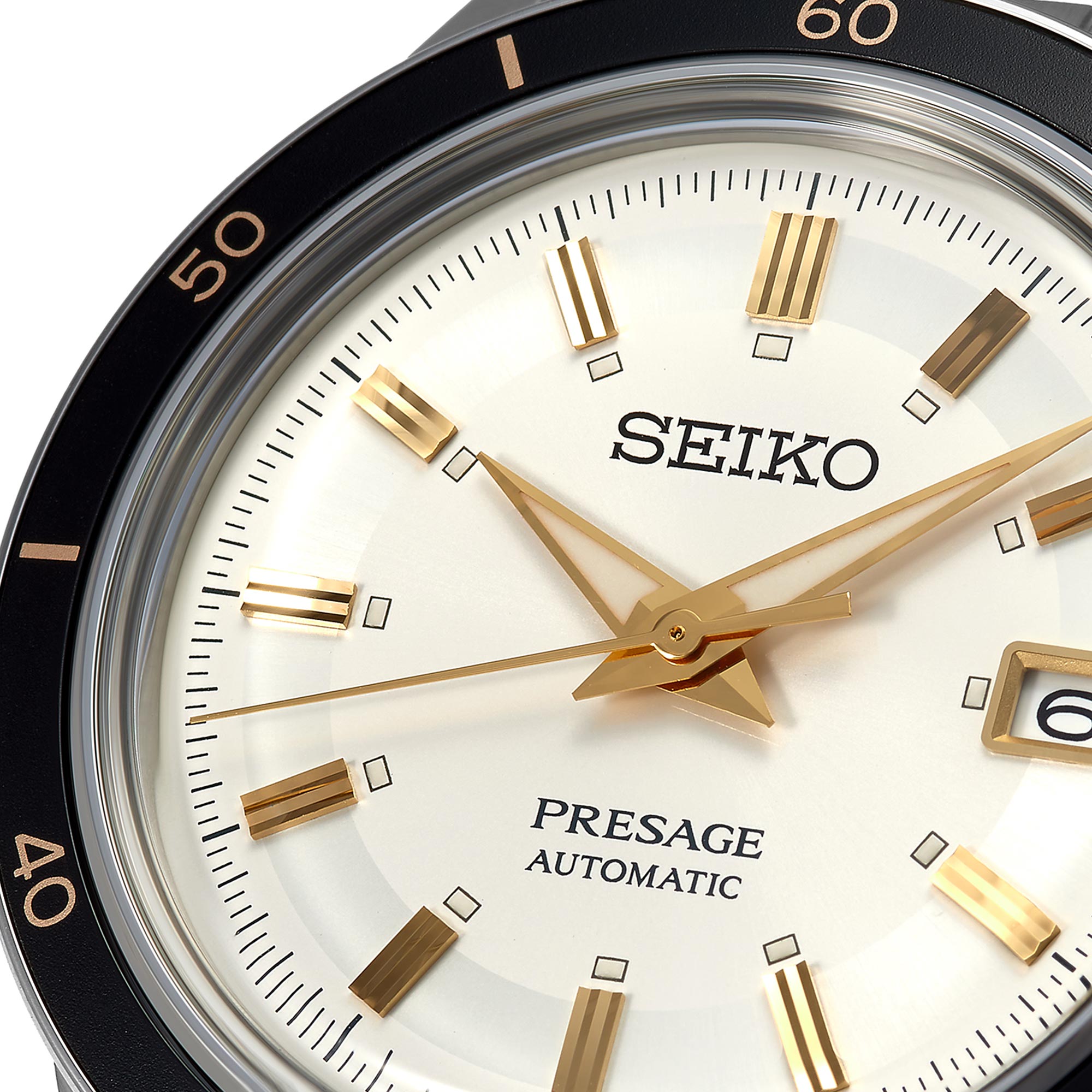 Seiko Presage Style 60's Automatic White Dial Stainless Steel Bracelet Men's Watch SRPG03J1