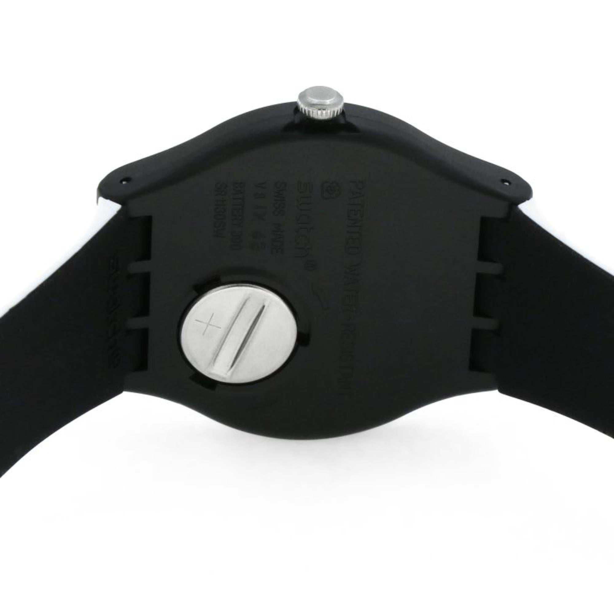 Swatch James Bond On her Majesty's Secret Service 1969 Limited Special Edition White &; Black Dial Multi Colour Text Strap Watch SUOZ715