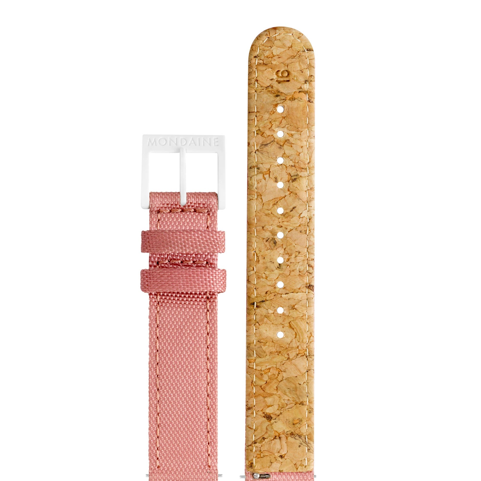 Mondaine Essence Sustainable Ladies Watch Quartz Movement White Dial Textile Strap MS1.32111.LP