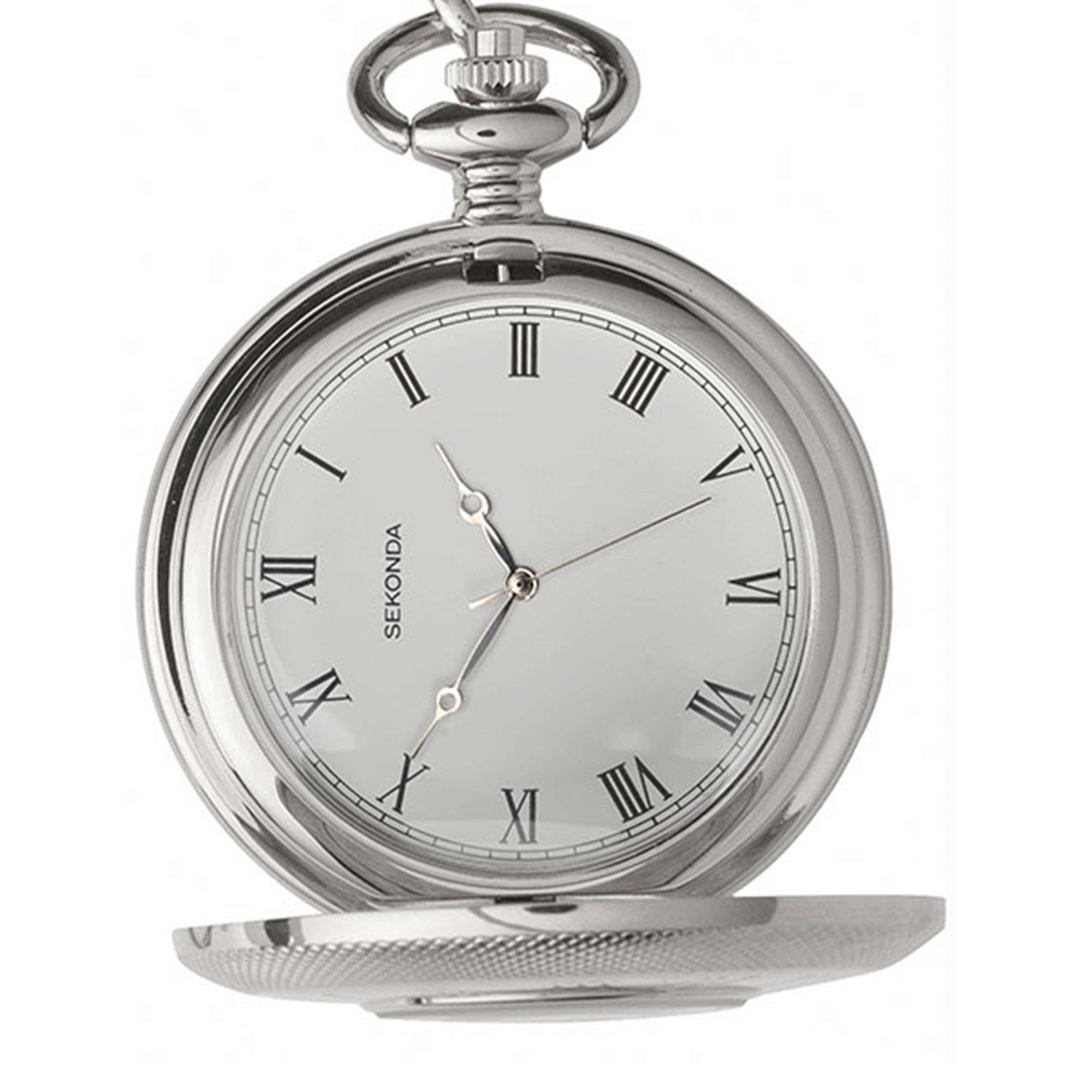 Sekonda Silver IP Alloy Steel Pocket Watch Men's 3468