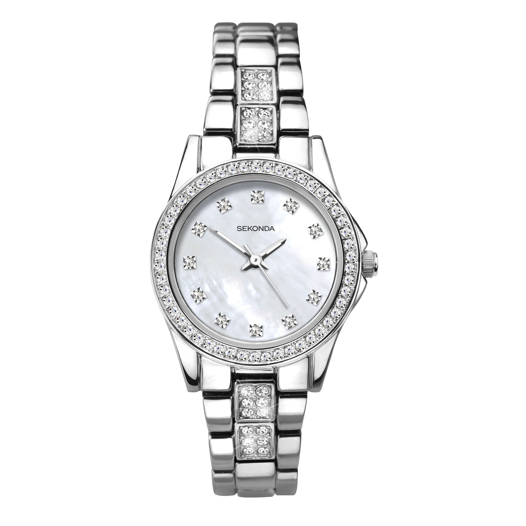 Sekonda Editions Quartz Mother of Pearl Dial Stainless Steel Bracelet Ladies Watch 2841