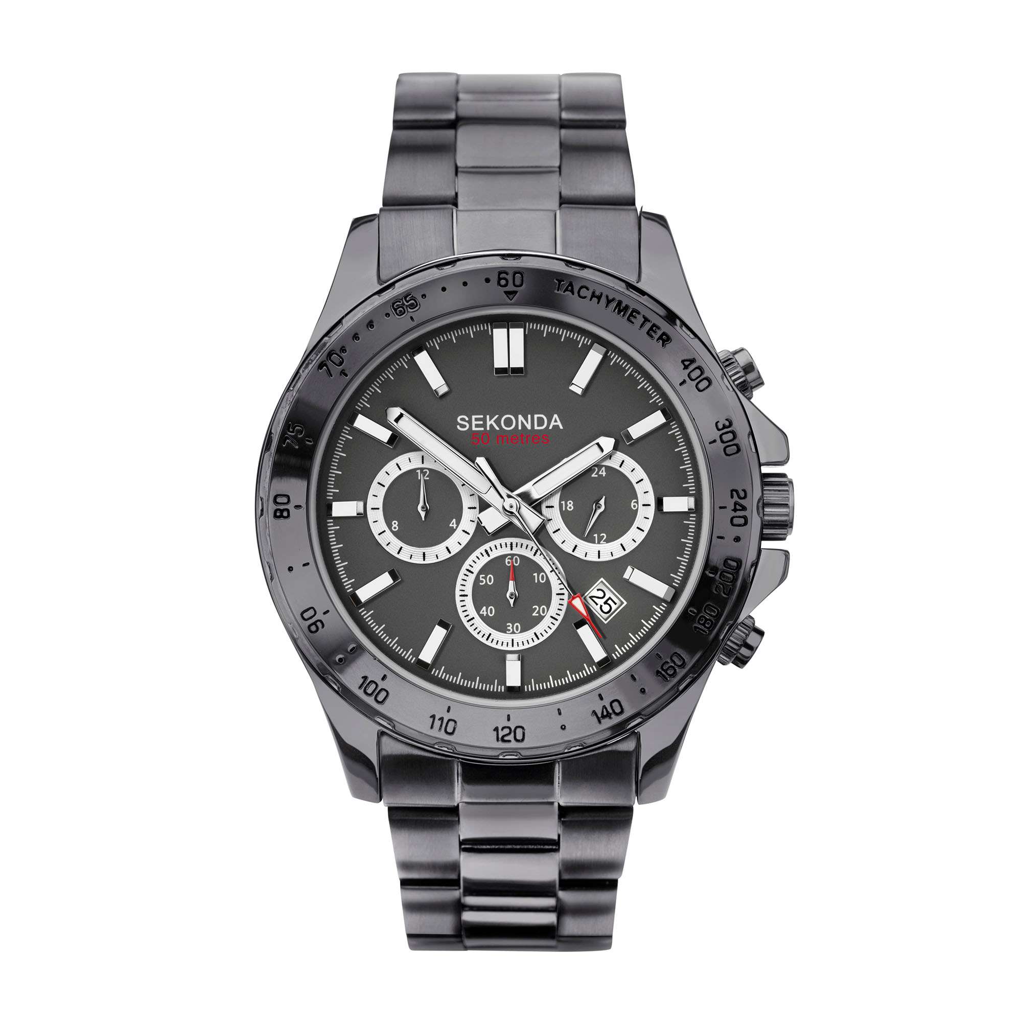 Sekonda Classic Quartz Gunmetal Grey Dial Gunmetal Grey PVD Case Men’s Watch 1660