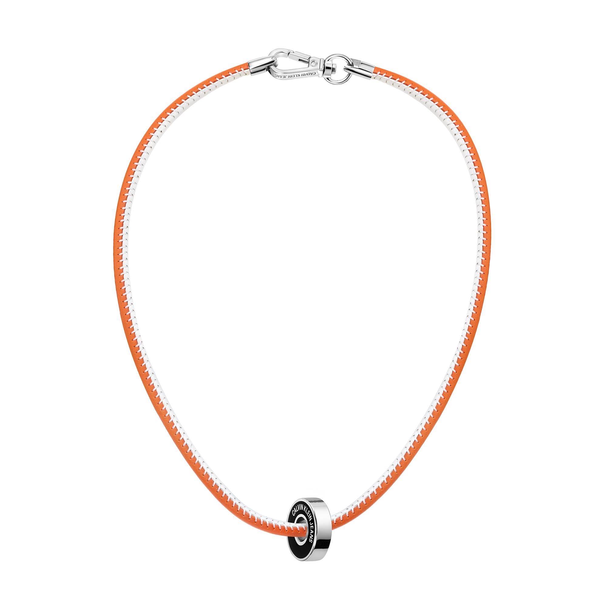 Calvin Klein Two-Tone Leather Necklace Ladies Jewellery KJJBBN090100