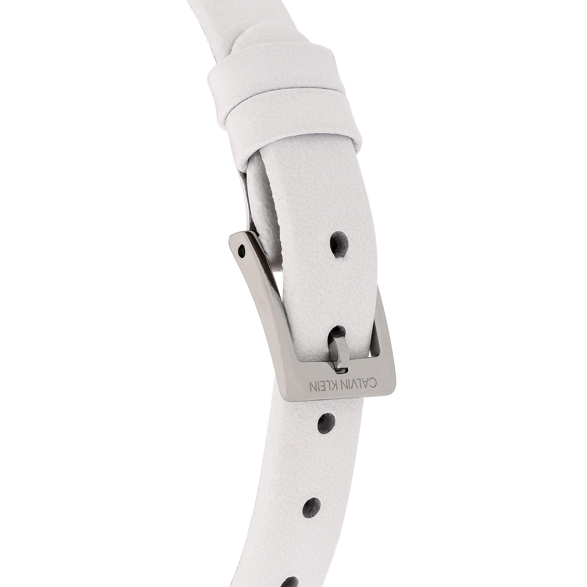Calvin Klein Wavy Quartz Silver Dial Stainless Steel Bracelet Ladies Watch K8P231L6
