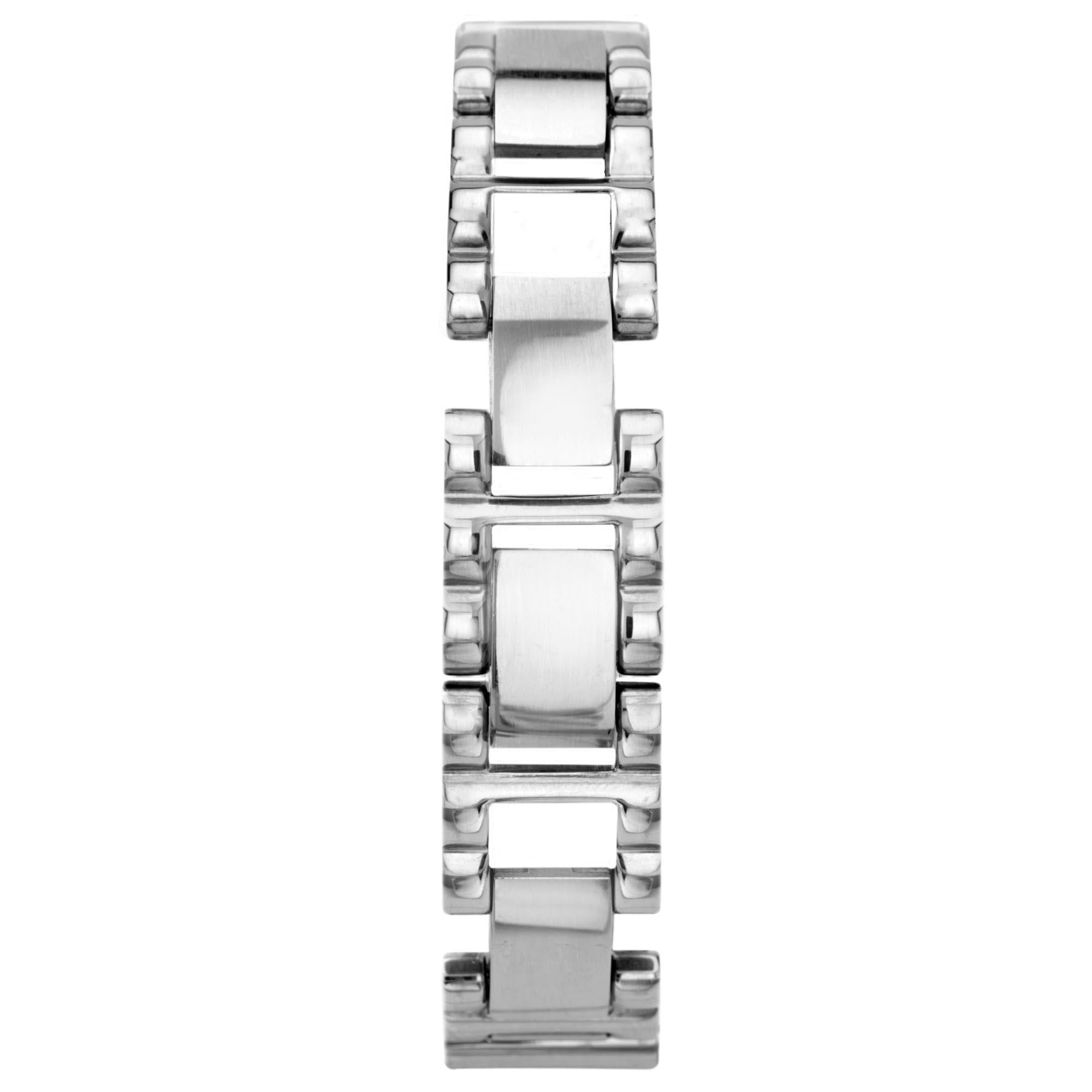 Seksy Edge Quartz Silver Dial Two Tone Stainless Steel Bracelet Ladies Watch 2865