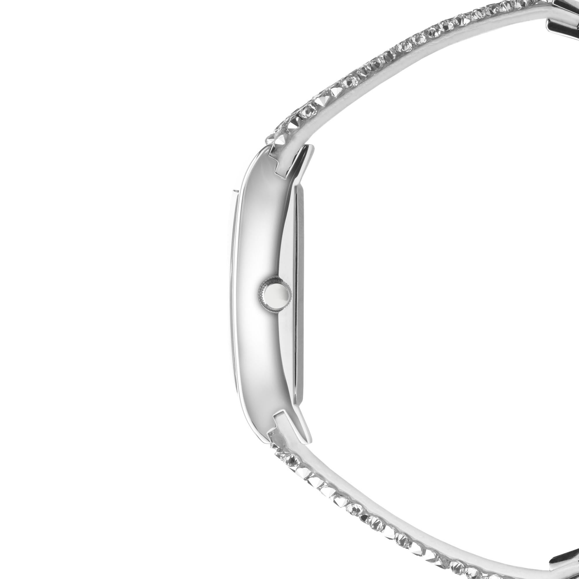 Seksy Dress Quartz Silver Dial Silver PVD Brass Bracelet Ladies Watch 2652