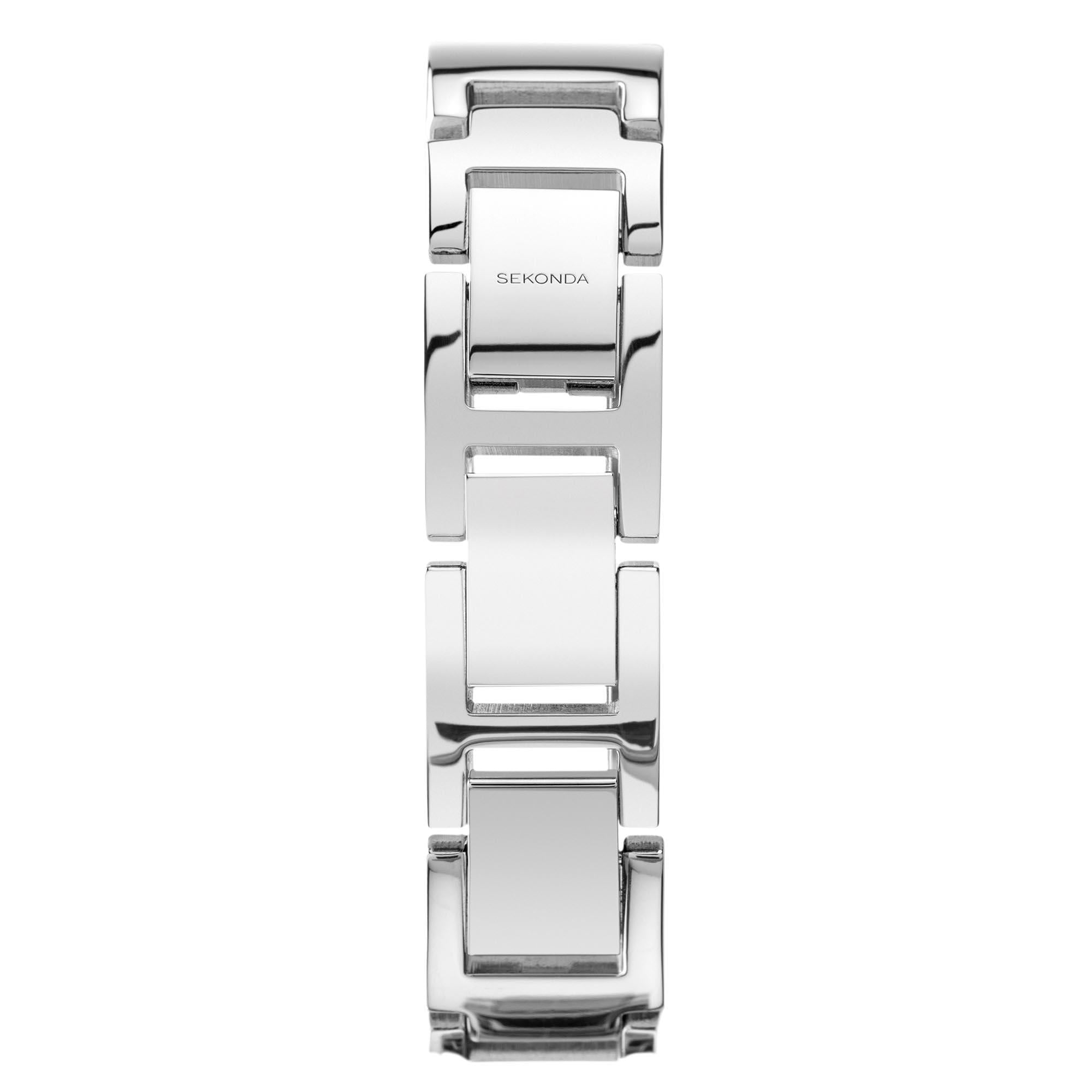 Seksy Rocks Quartz Silver Dial Silver Brass Bracelet Ladies Watch 40043