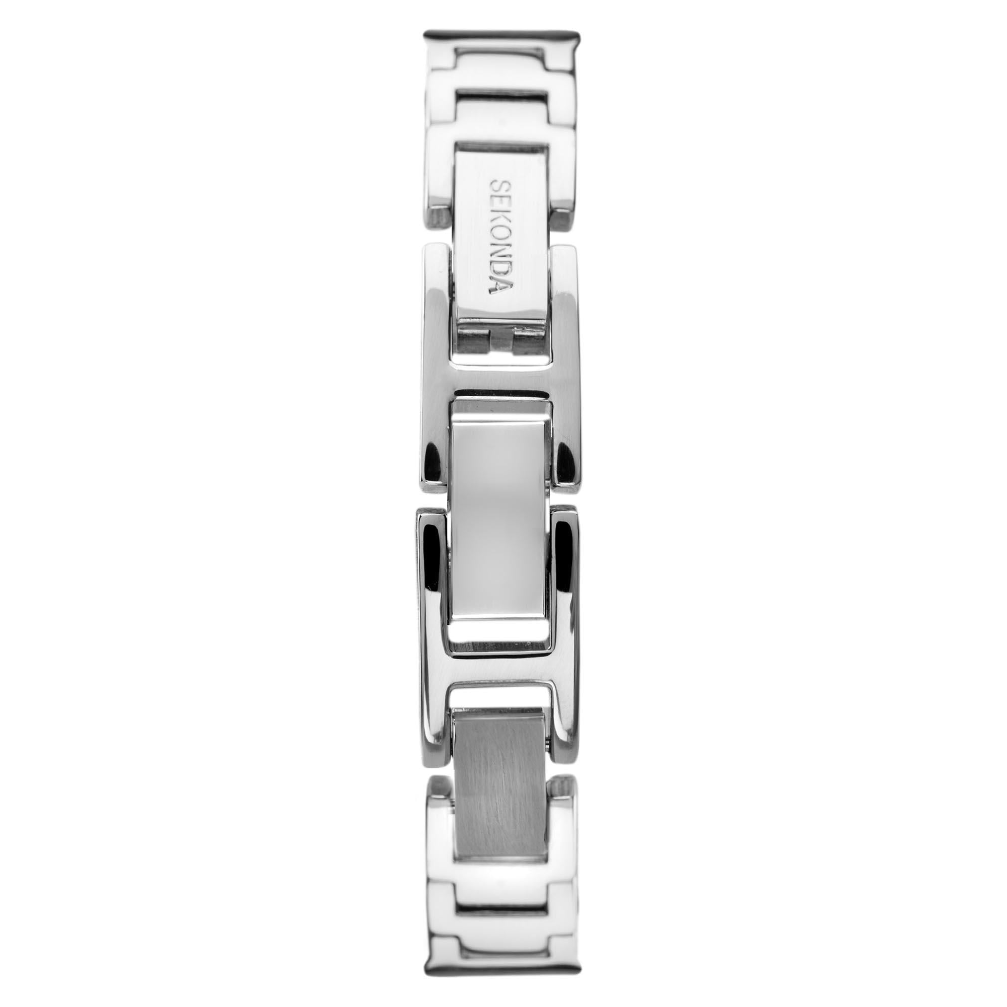 Seksy Rocks Quartz Silver Dial Silver Brass Bracelet Ladies Watch 40039